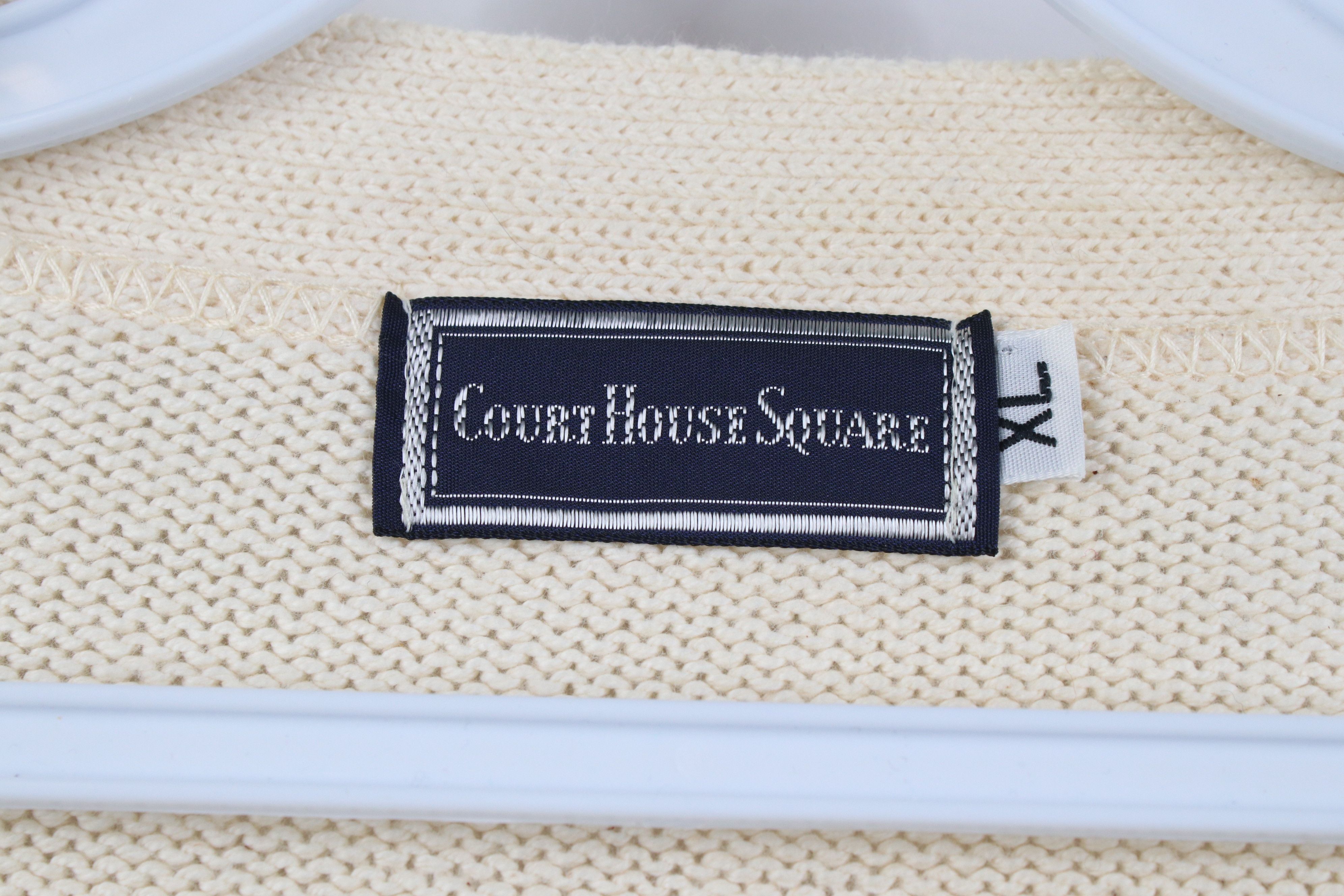 Vintage Vintage 90s Streetwear Cotton Knit Cardigan Sweater USA Size US XL / EU 56 / 4 - 7 Thumbnail