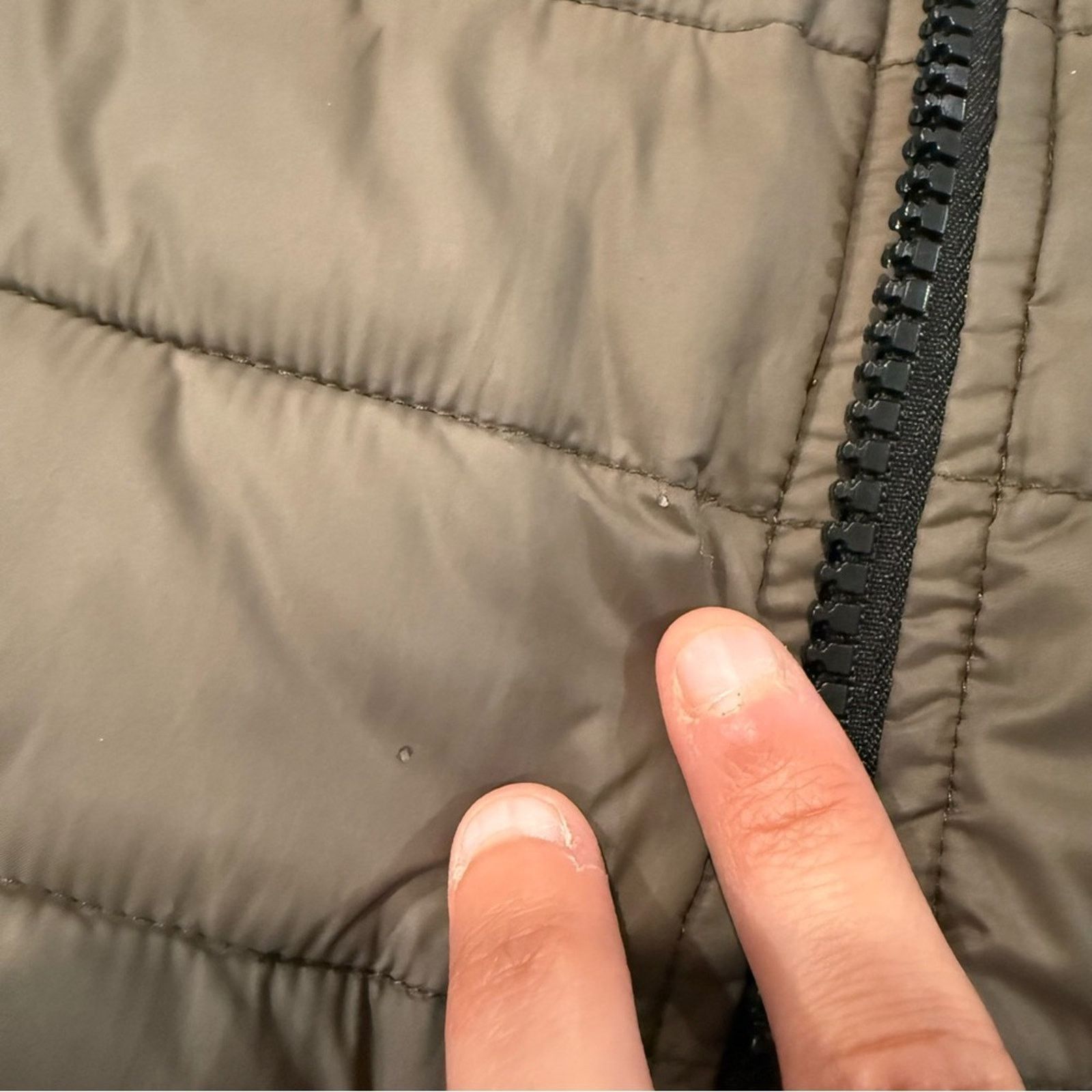 Guess Guess Detachable Hoodie Puffer Jacket Women’s Large Taupe Size L / US 10 / IT 46 - 8 Thumbnail