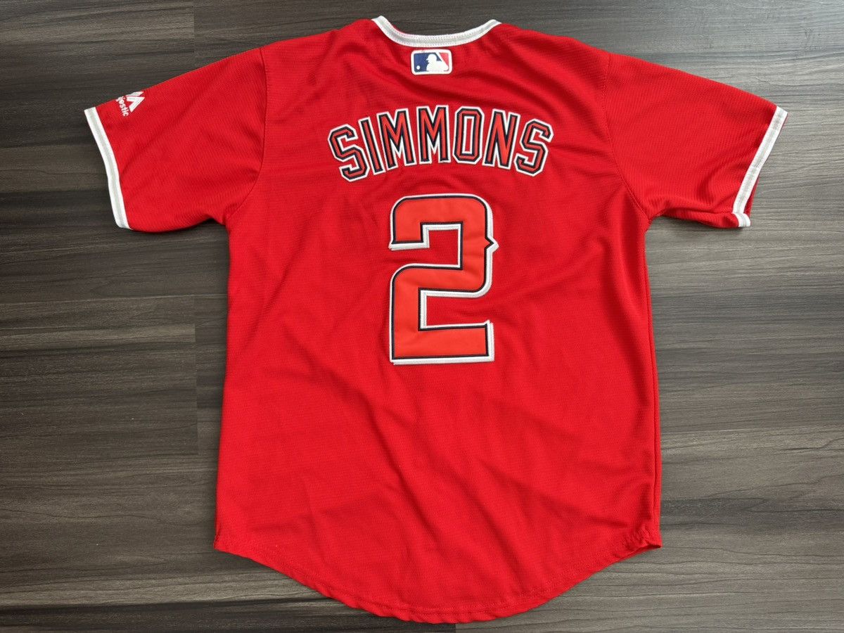 Majestic YOUTH Los Angeles Angels Andrelton Simmons #2 Jersey XL Size US XL / EU 56 / 4 - 5 Thumbnail