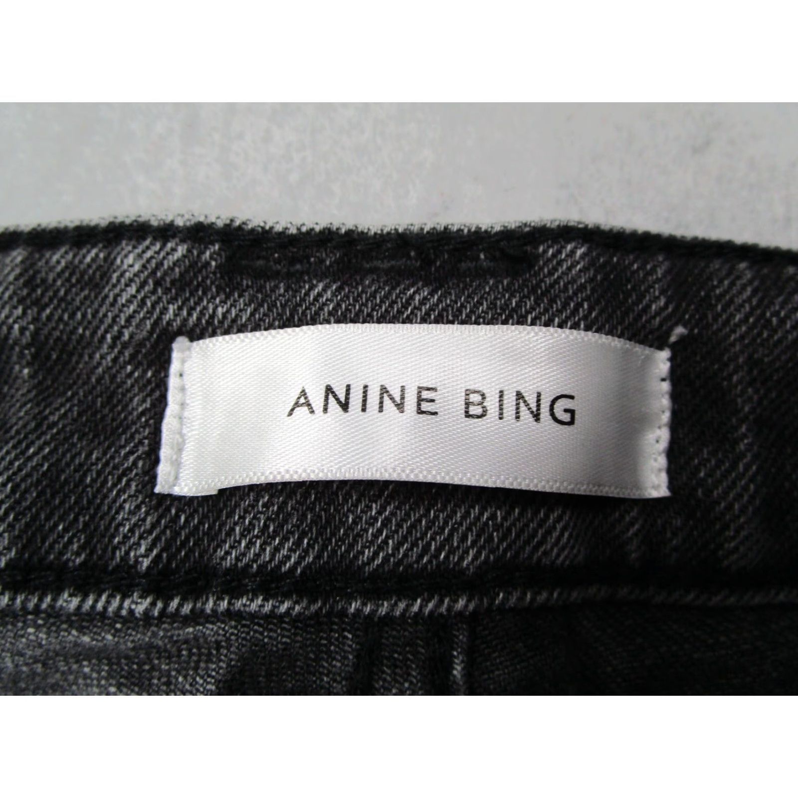 Vintage Annie Bing Jeans Womens Gray Mid Rise Button Fly Denim 26x26 Regular Cotton Blend Spandex - Made in Turkey City Motorcycle Designer Size 28" / US 6 / IT 42 - 2 Thumbnail