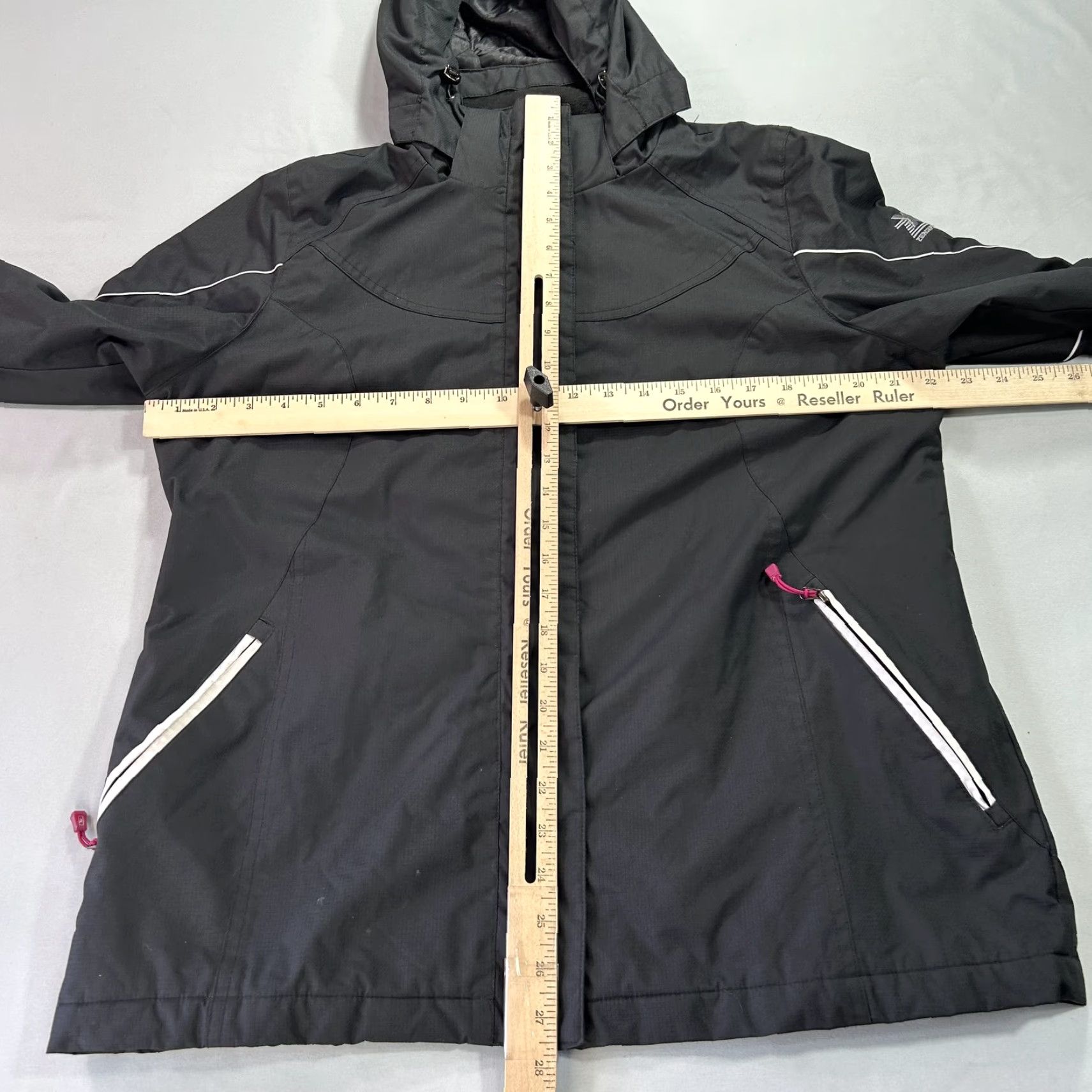 ZeroXposur ZeroXposur Jacket Womens Large Black Hooded Quilted Lined Waterproof Coat Size L / US 10 / IT 46 - 6 Thumbnail