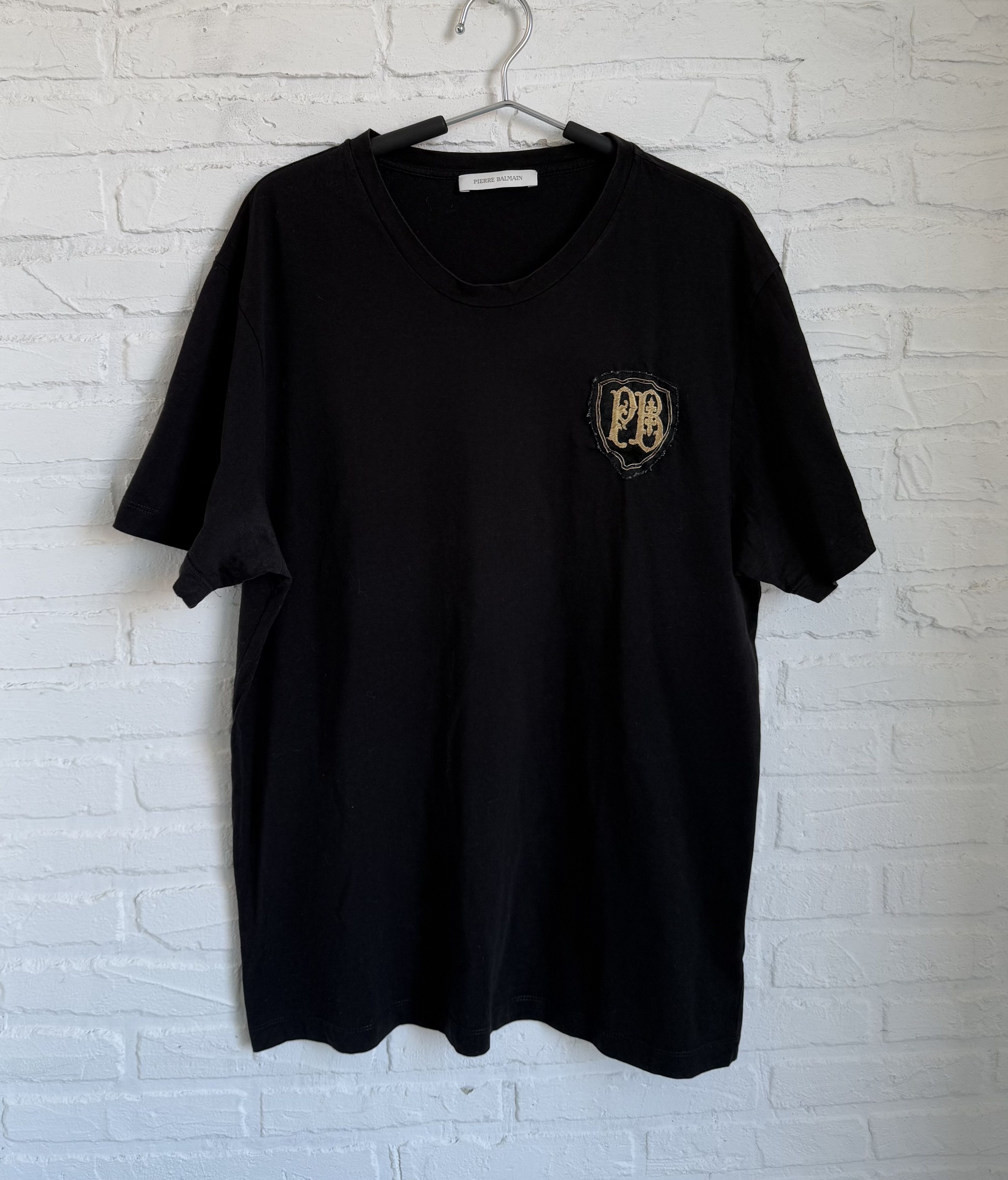 Pierre Balmain Pierre Balmain embroidered logo black t-shirt Size US L / EU 52-54 / 3 - 1 Thumbnail