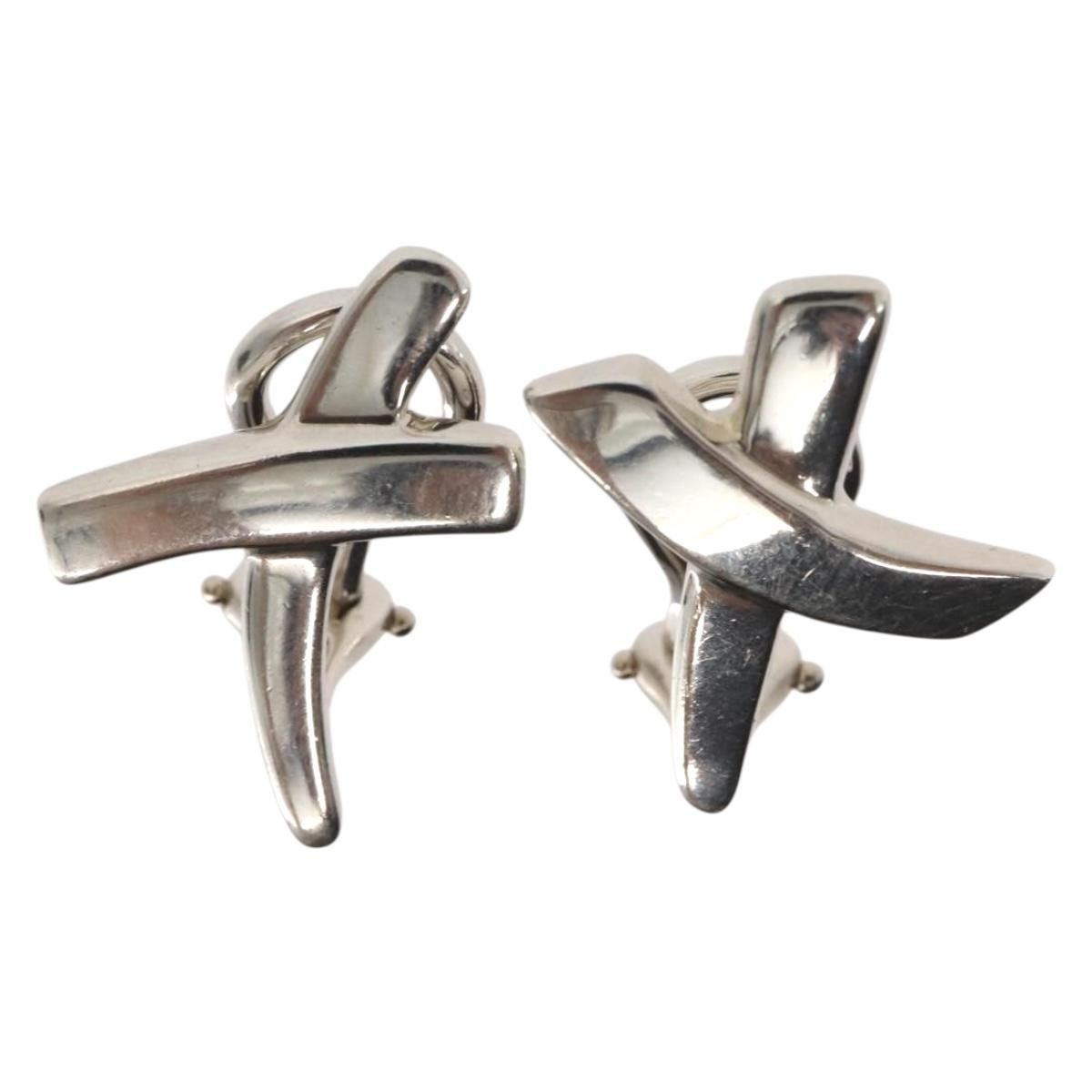 Tiffany & Co. Tiffany & Co. Paloma Picasso Graffiti X Clip-On Earrings Silver Size ONE SIZE - 1 Thumbnail