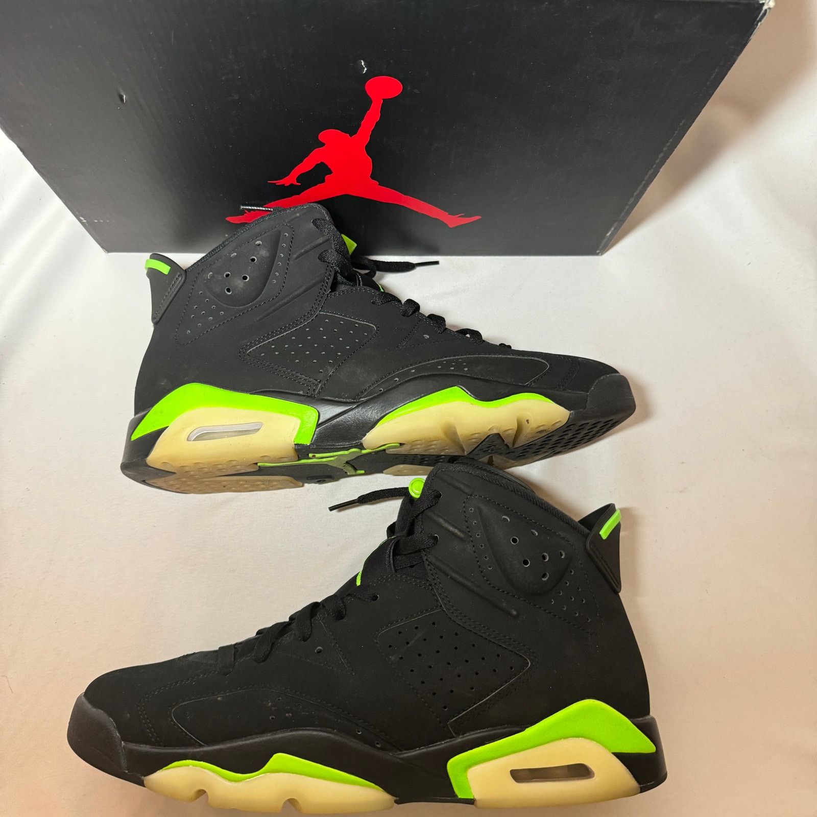 Jordan Brand × Nike Size 11.5 Nike Air Jordan 6 Retro Electric Green Men's Shoes Size US 11.5 / EU 44-45 - 2 Thumbnail