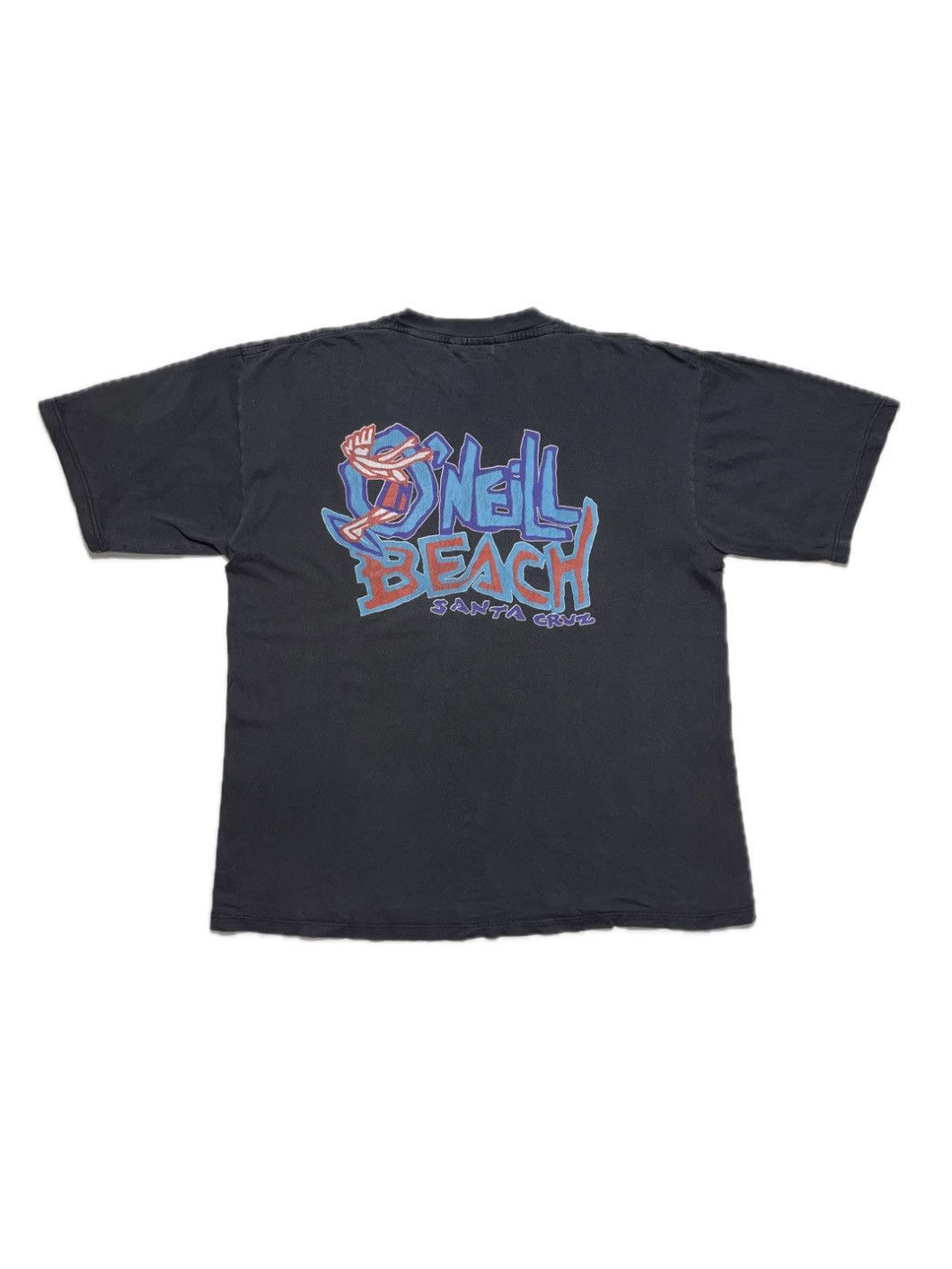 O'Neill Vintage 90’s Oneill Beach Santa Cruz Graffiti Logo Tee Size US L / EU 52-54 / 3 - 1 Thumbnail