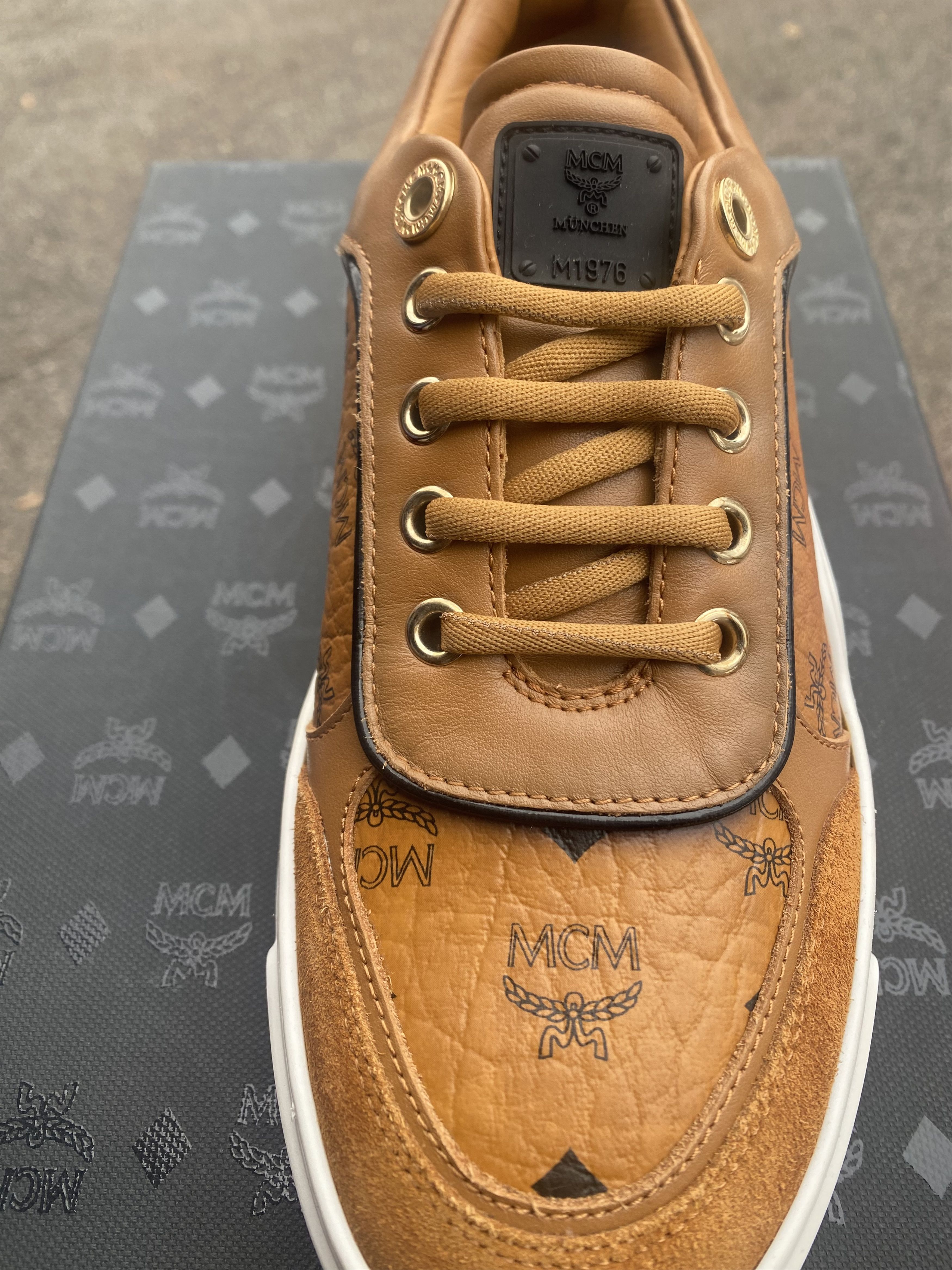 MCM MCM Low Top Sneakers Brown Beige 36 EU 5.5 US Size US 5.5 / IT 35.5 - 3 Thumbnail