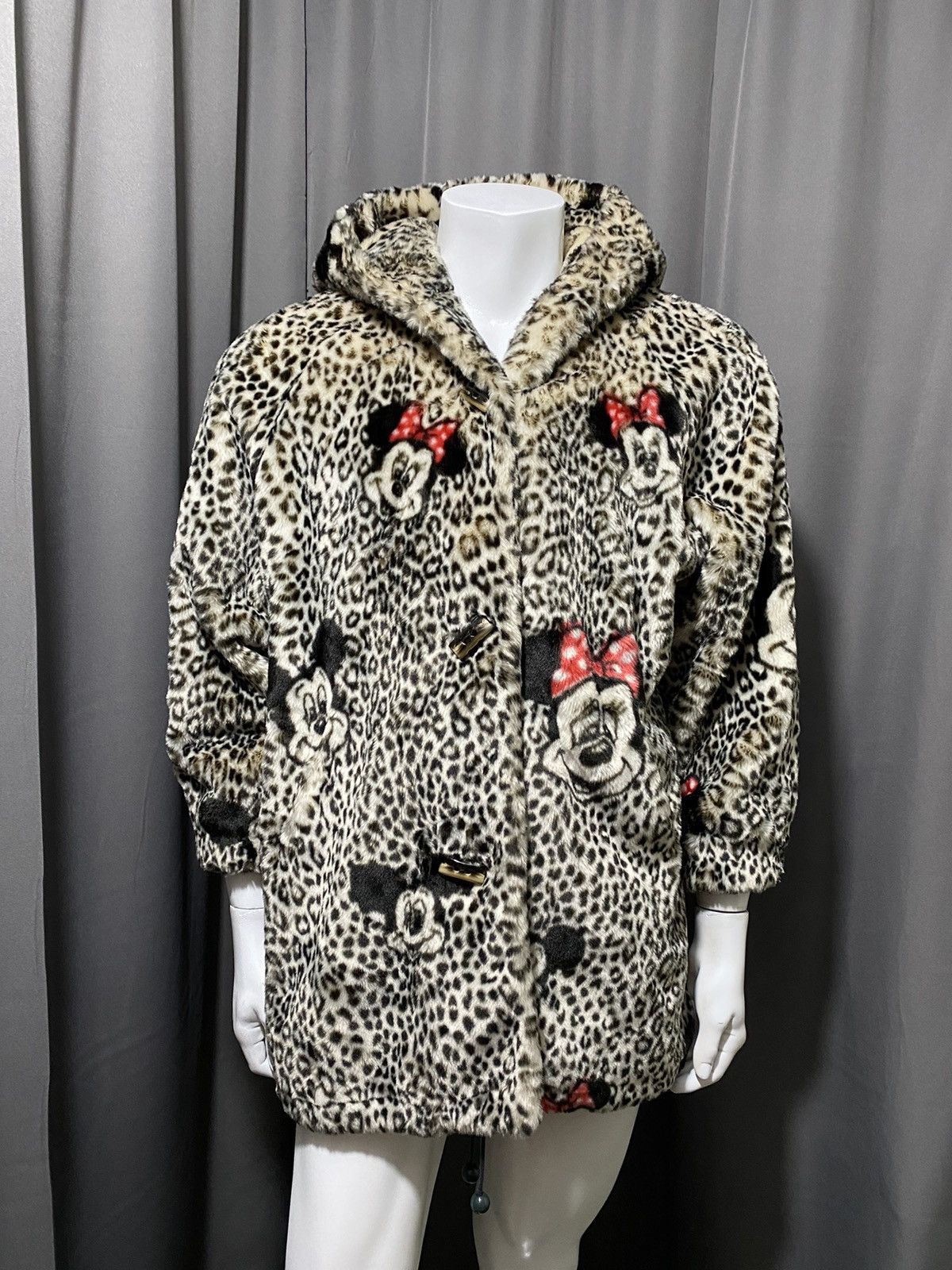 Disney Mickey Mouse Vintage Rare 1992 MickeyMouse Disneyland Paris Faux Fur Leopard Coat Grailed