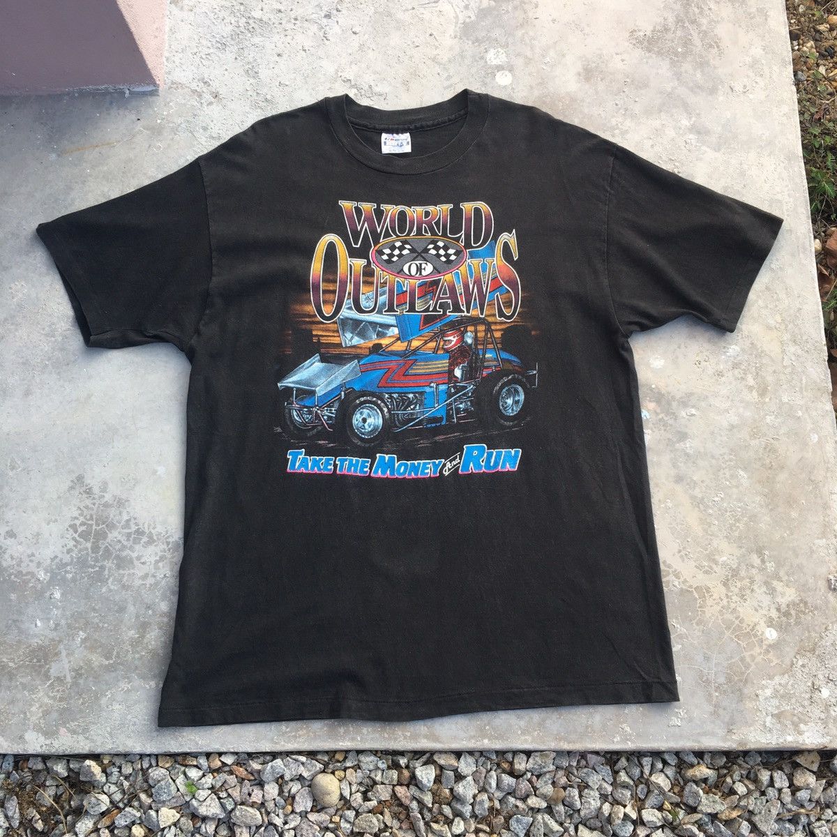 Gear for Sports × Hanes Vintage World Of Outlaws Single Stitch Size US XL / EU 56 / 4 - 1 Thumbnail