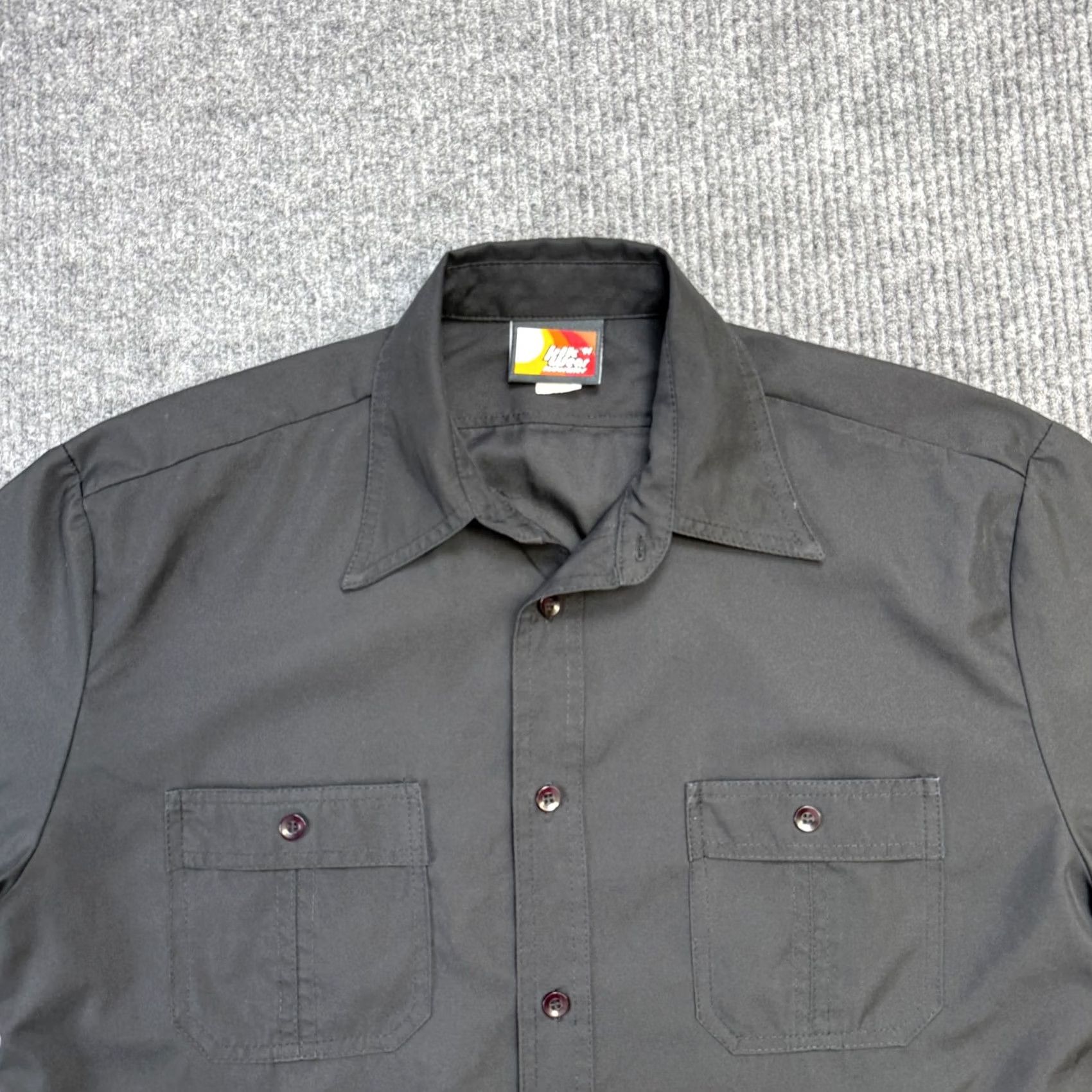 Vintage VINTAGE Kikwear Shirt Mens L Black Nylon Button Up Rave Party Skate 90s Y2K Size US L / EU 52-54 / 3 - 5 Thumbnail