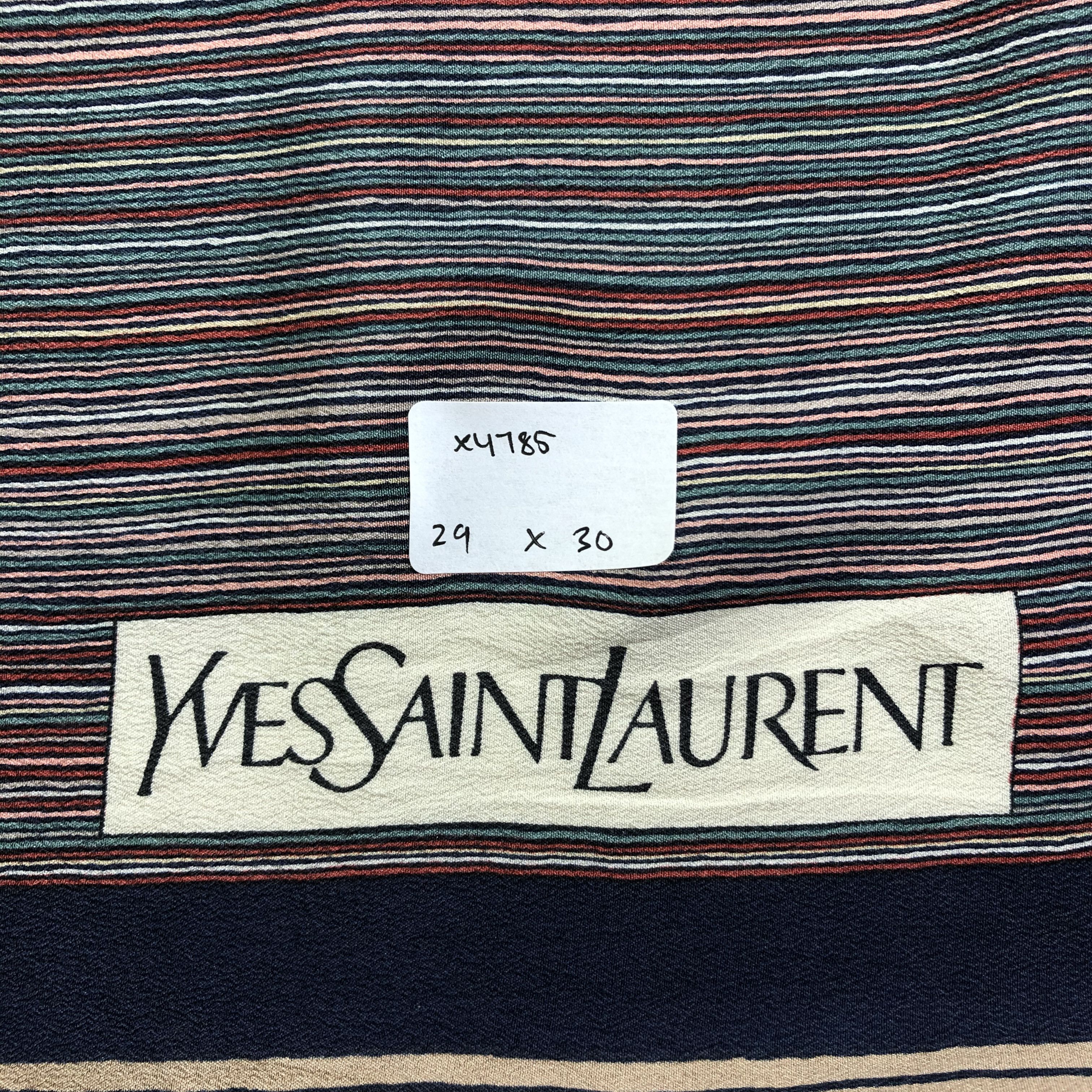 Vintage × Yves Saint Laurent Vintage Yves Saint Laurent Silk Scarf Size ONE SIZE - 6 Thumbnail
