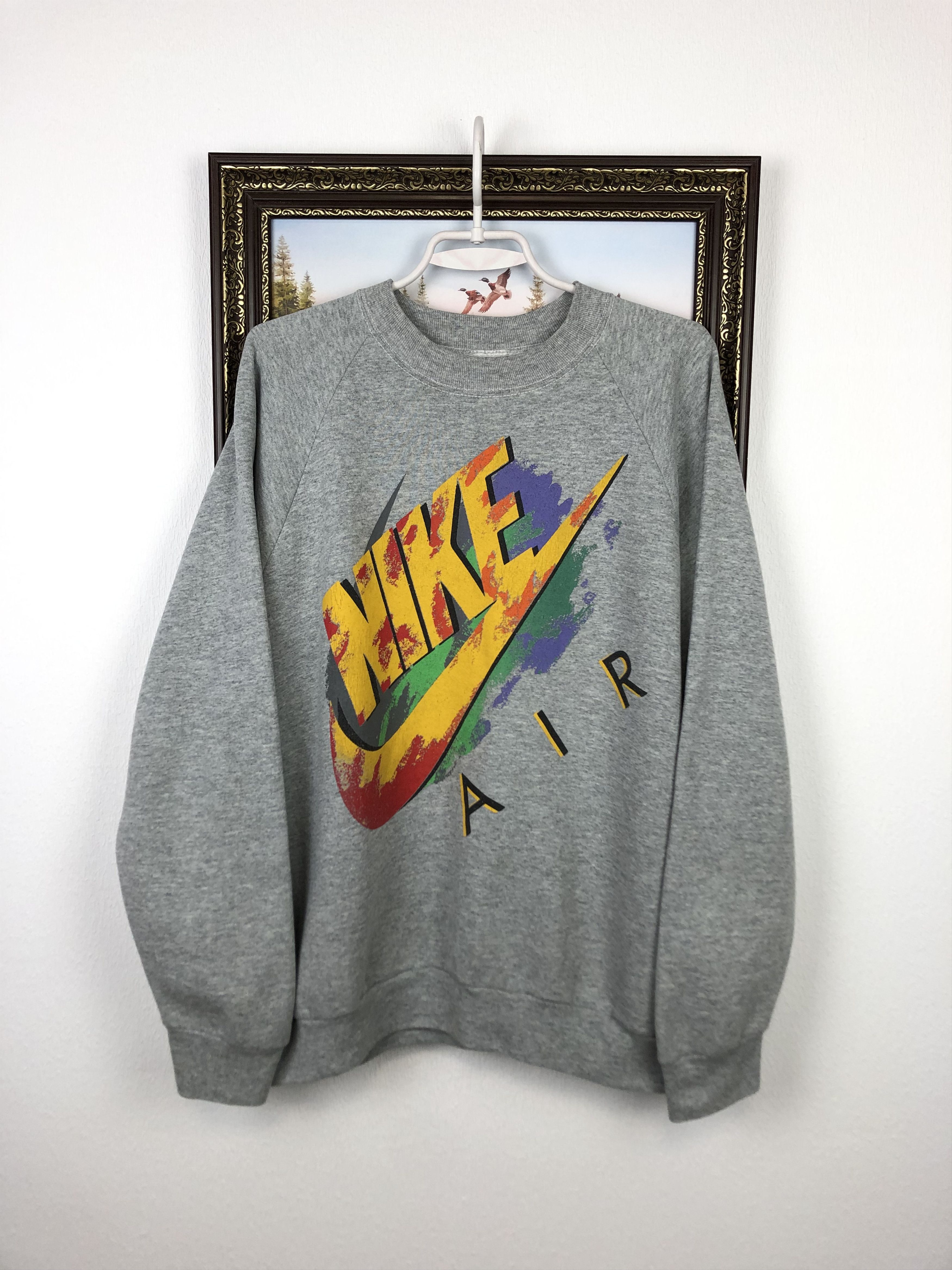 Vintage 90's Nike AIR Jordan Sweatshirt Over Print Crewneck