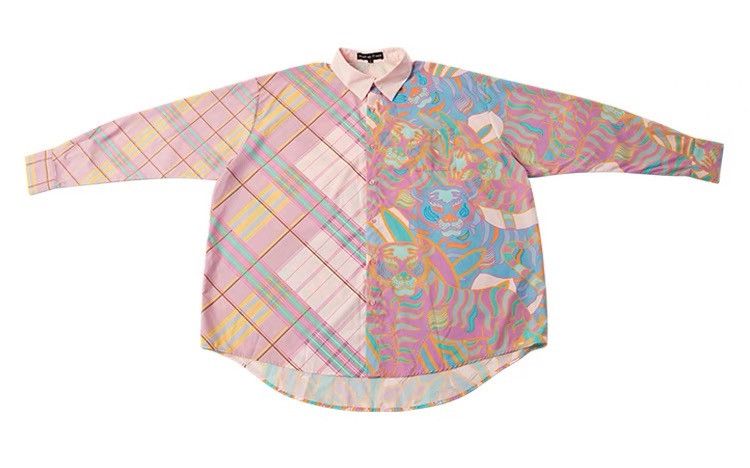 Other Asymmetric Pattern Multi-color Button Up Shirt Size US M / EU 48-50 / 2 - 7 Thumbnail