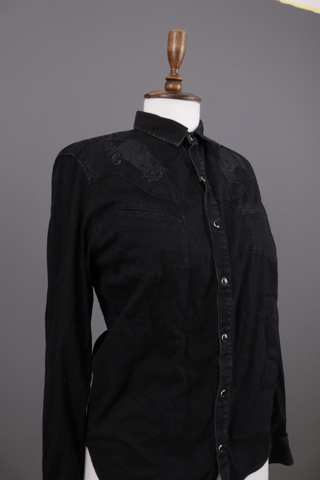 The Kooples The Kooples Paris Black Skool Button Down Shirt Size 1 / S Size M / US 6-8 / IT 42-44 - 7 Thumbnail