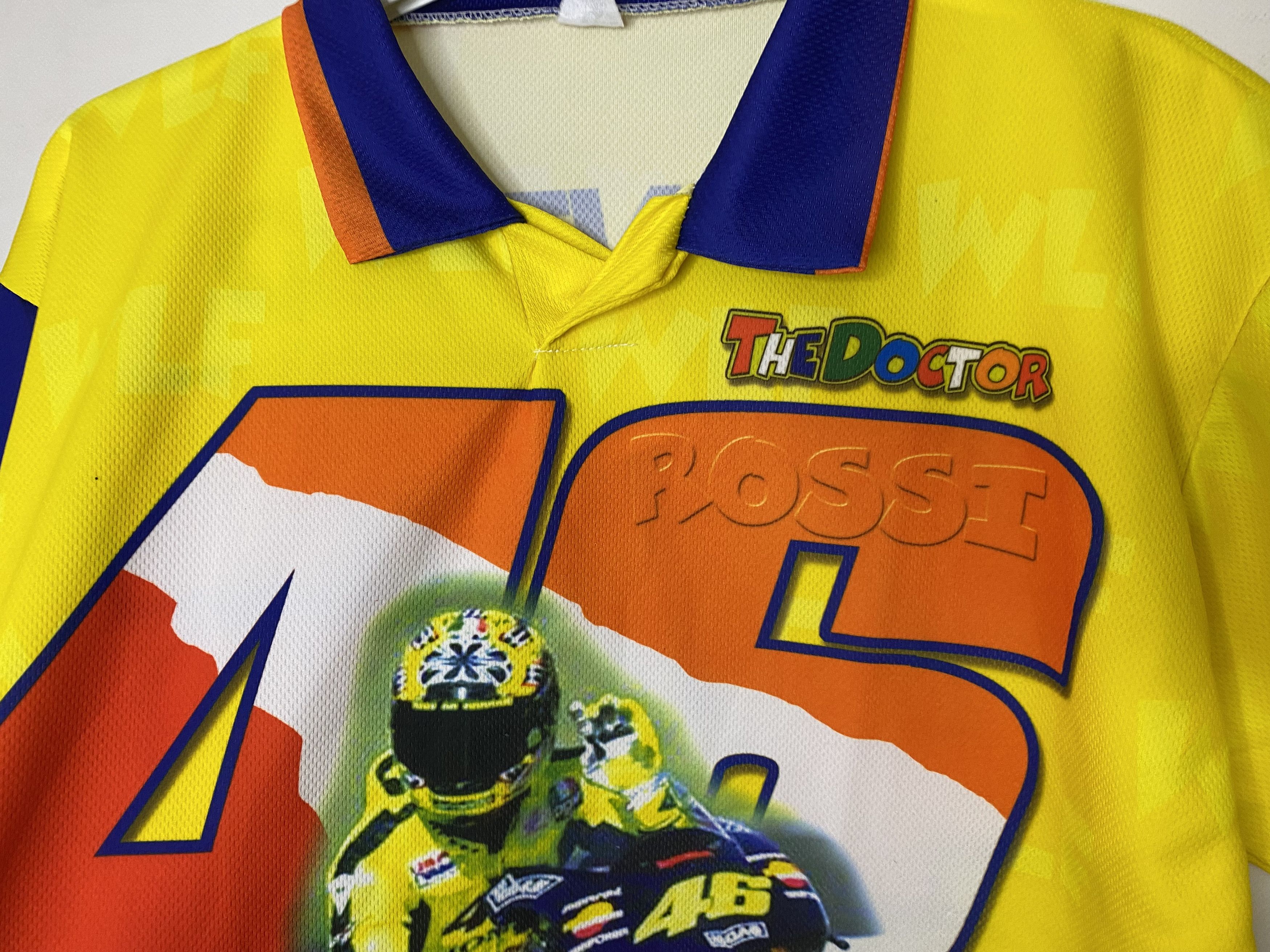 Vintage VALENTINO ROSSI DOCTOR GRAPHIC PRINT RACING SHIRT JERSEY Size US XXL / EU 58 / 5 - 5 Thumbnail