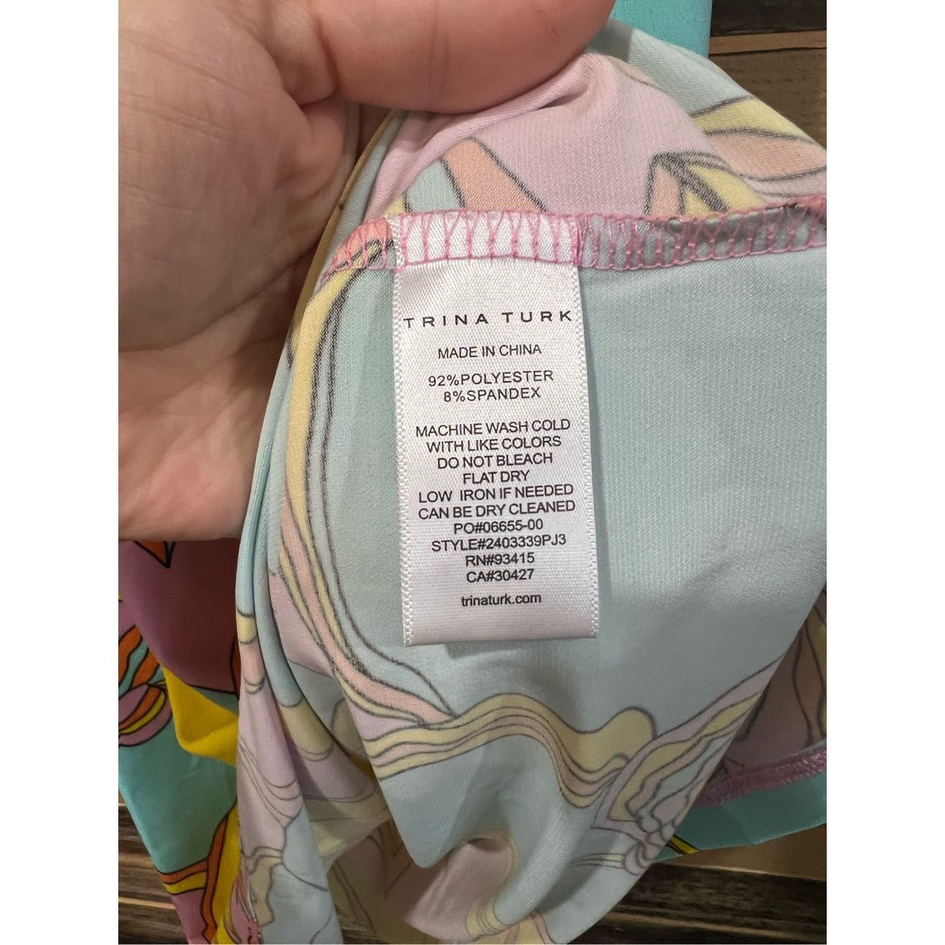 Trina Turk Trina Turk NWT Dress Tunic Swim Cover Up Stretchy Sz M Size M / US 6-8 / IT 42-44 - 6 Thumbnail