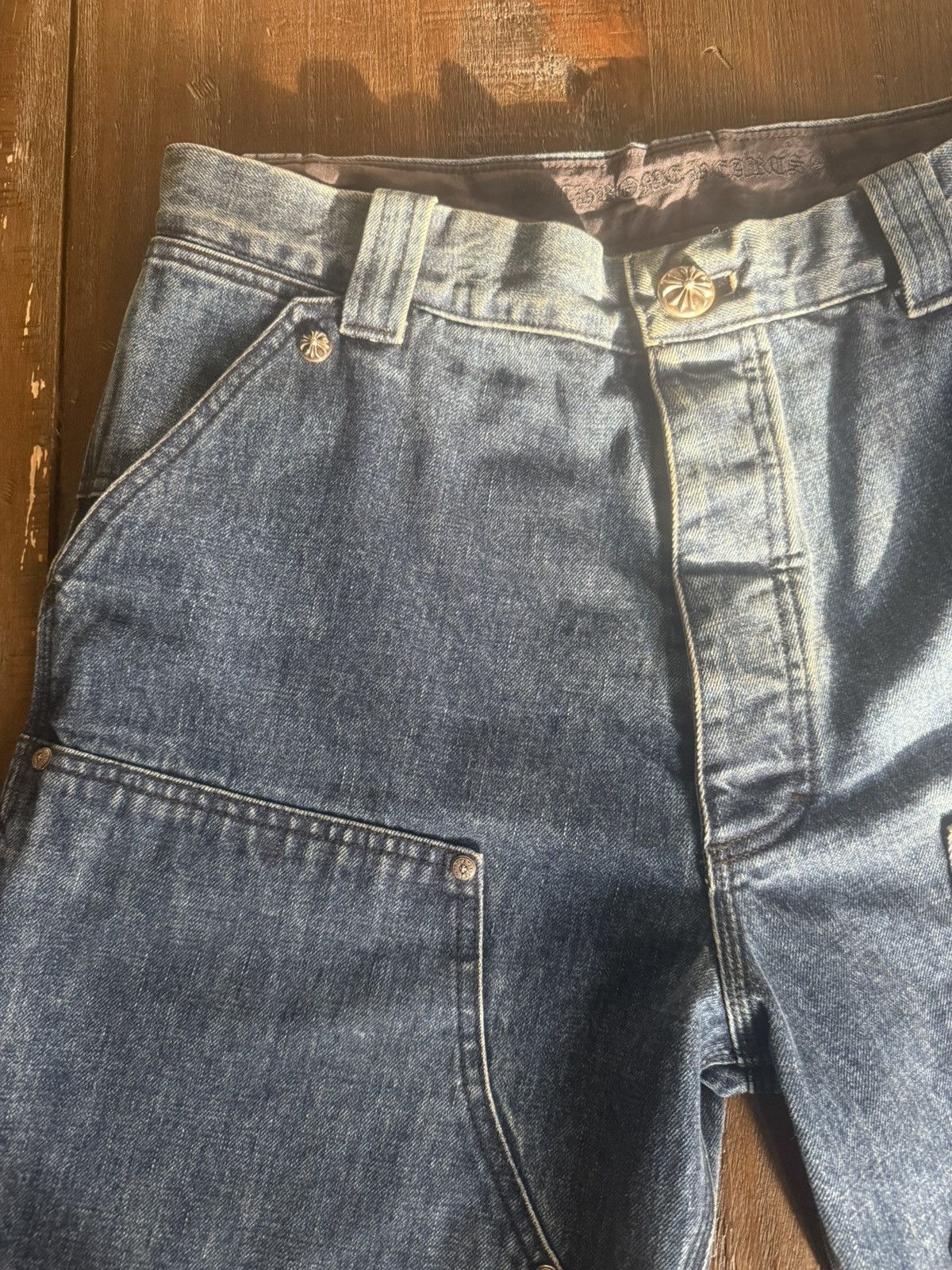 Chrome Hearts Chrome Hearts denim carpenter shorts 34 DS Size US 34 / EU 50 - 2 Thumbnail
