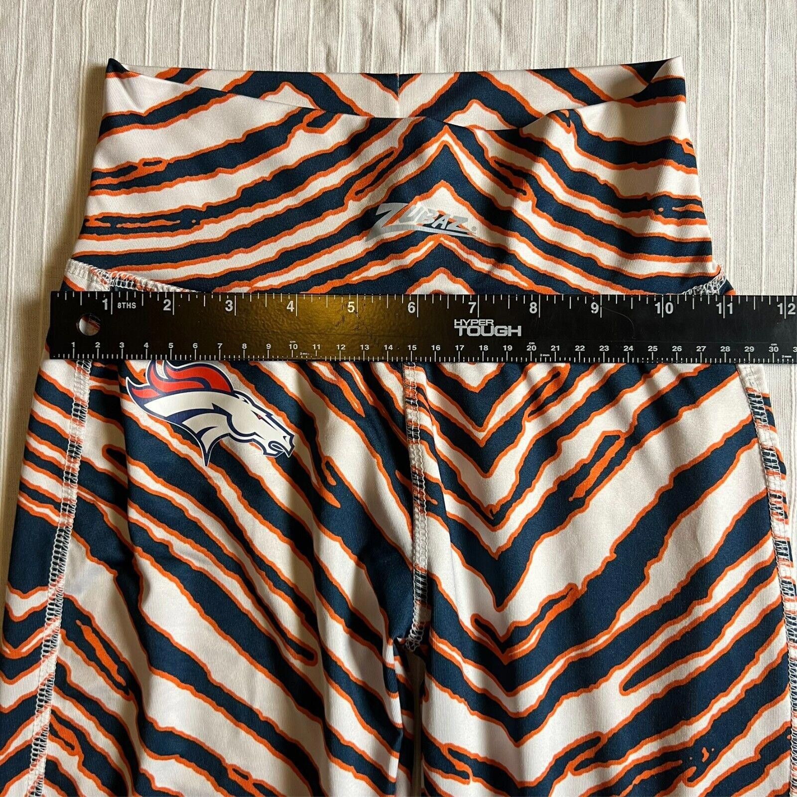 NFL 2x VTG 90s Zubaz Yoga Pants Ladies XS Denver Broncos NFL Size 26" / US 2 / IT 38 - 5 Thumbnail