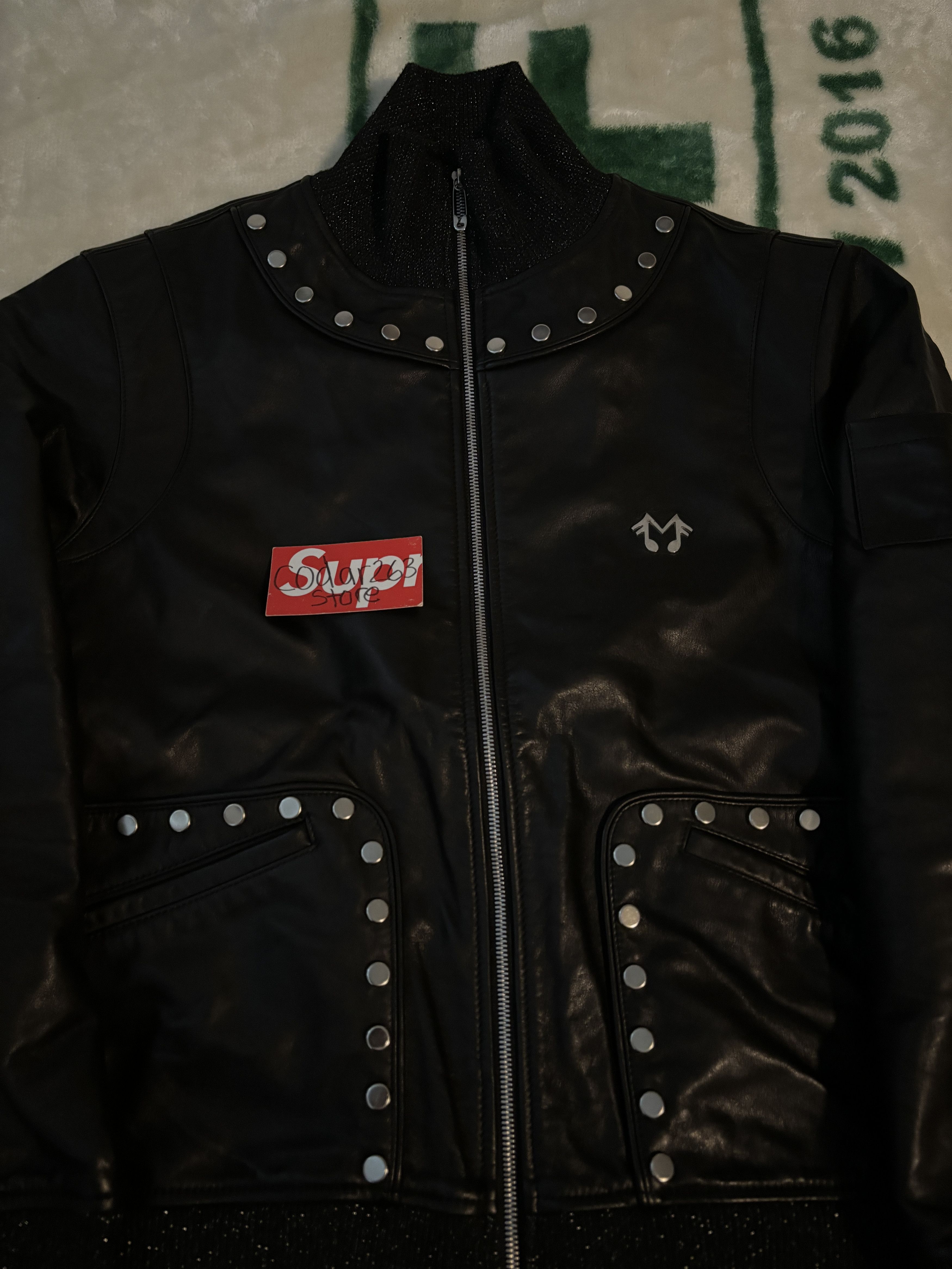 Midnight Studios Midnight Studios Nico Sample Leather Track Jacket AWGE Size US M / EU 48-50 / 2 - 2 Thumbnail