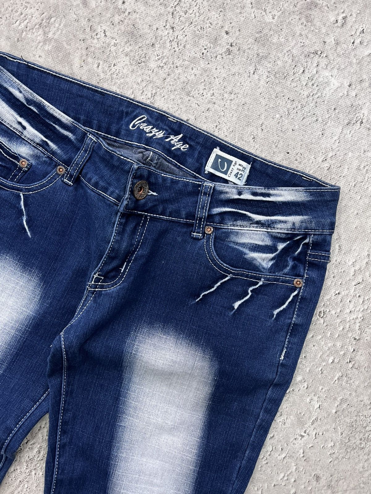 If Six Was Nine × Japanese Brand × Vintage Super Flared Jeans Vintage Japanese Jean distressed Size US 30 / EU 46 - 10 Thumbnail