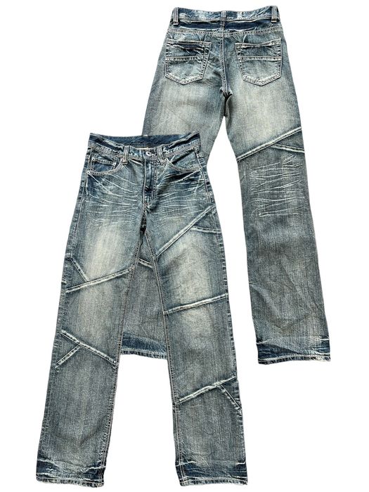 Le Grande Bleu (L.G.B.) Japanese Brand Patchwork Punk Gothic Denim