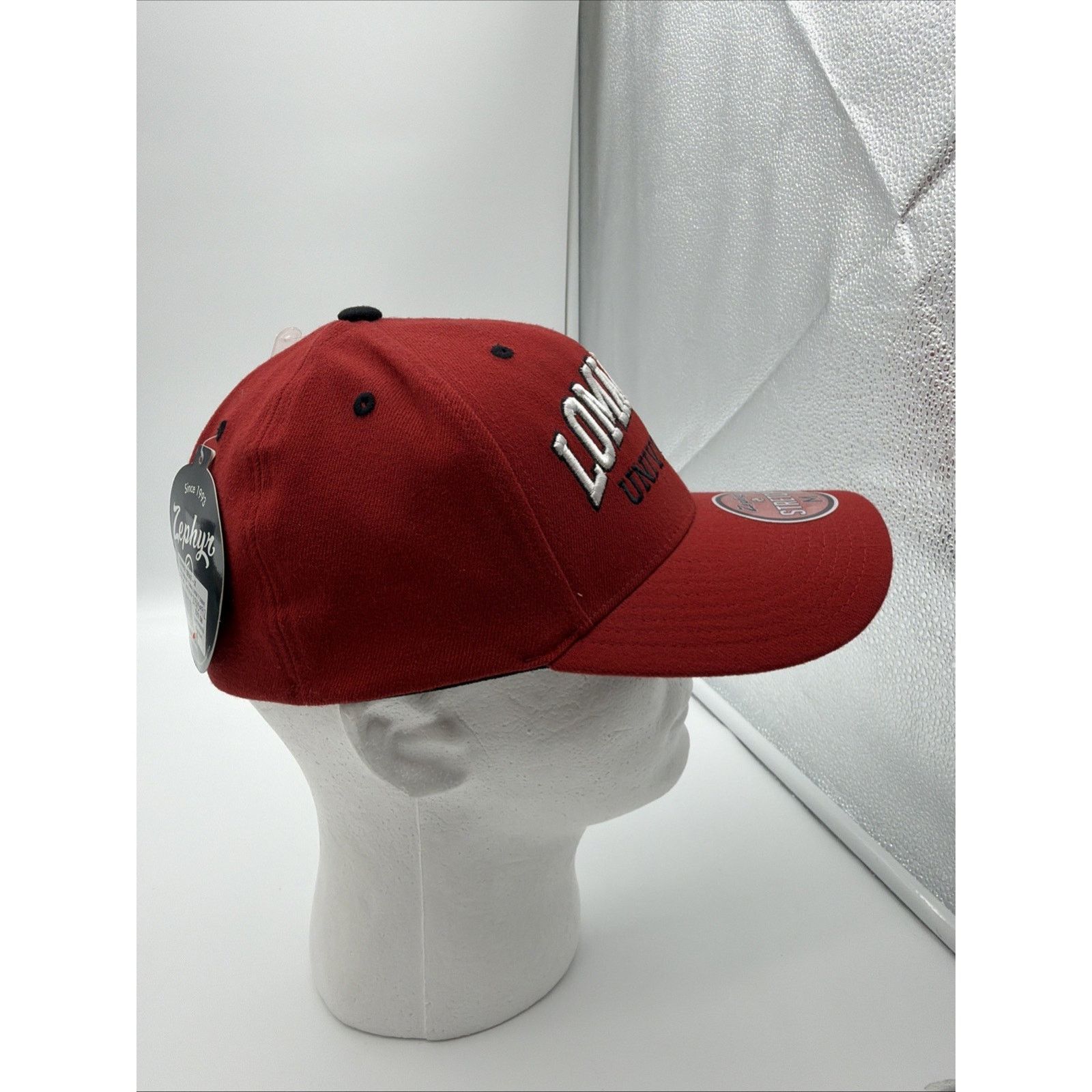 Zephyr Zephyr Loma Linda University Hat Cap Red Medium Stretch Size ONE SIZE - 9 Thumbnail