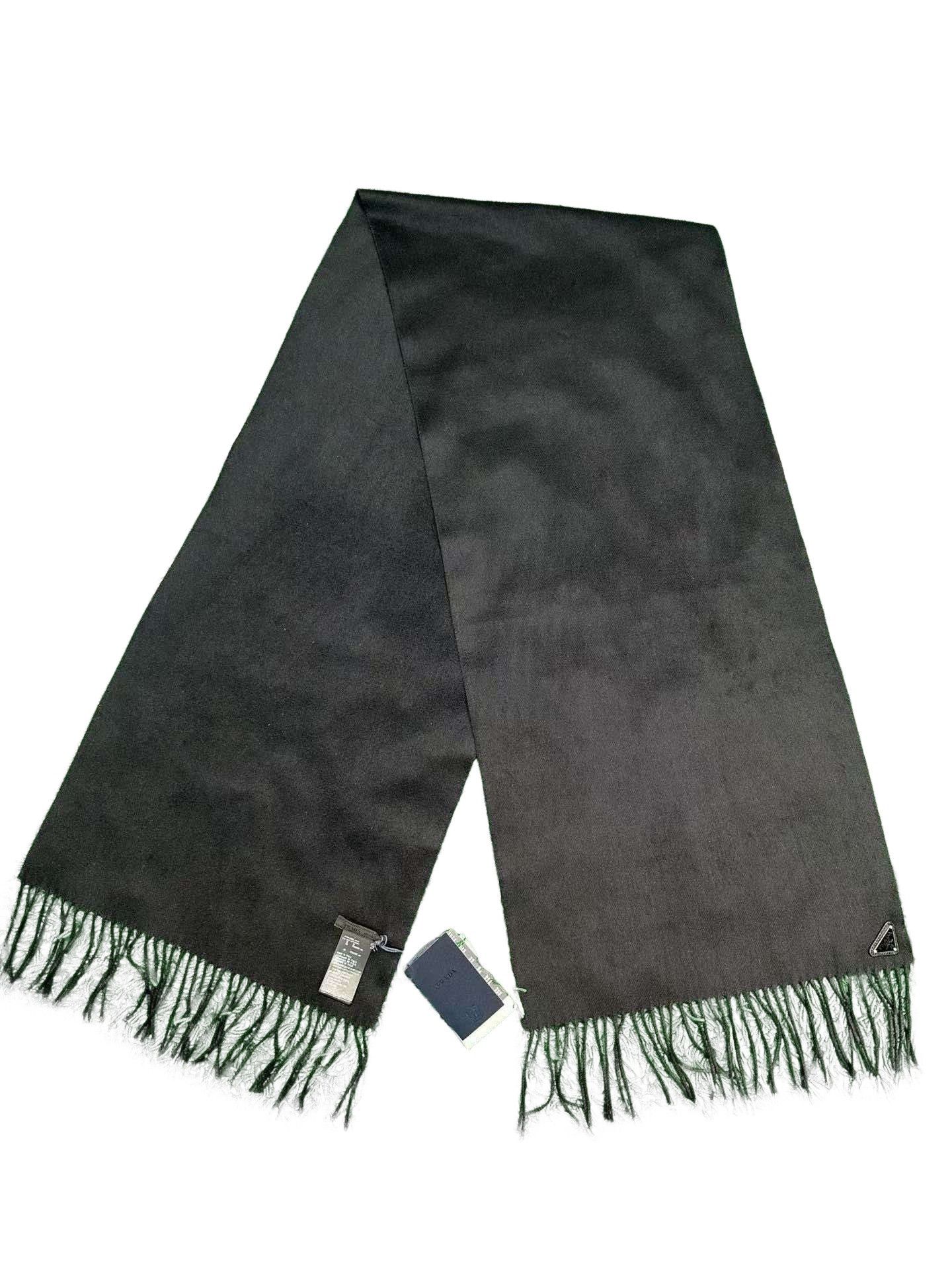 Prada Prada Silk Cashmere Triangle Logo Scarf One Size Size ONE SIZE - 1 Thumbnail