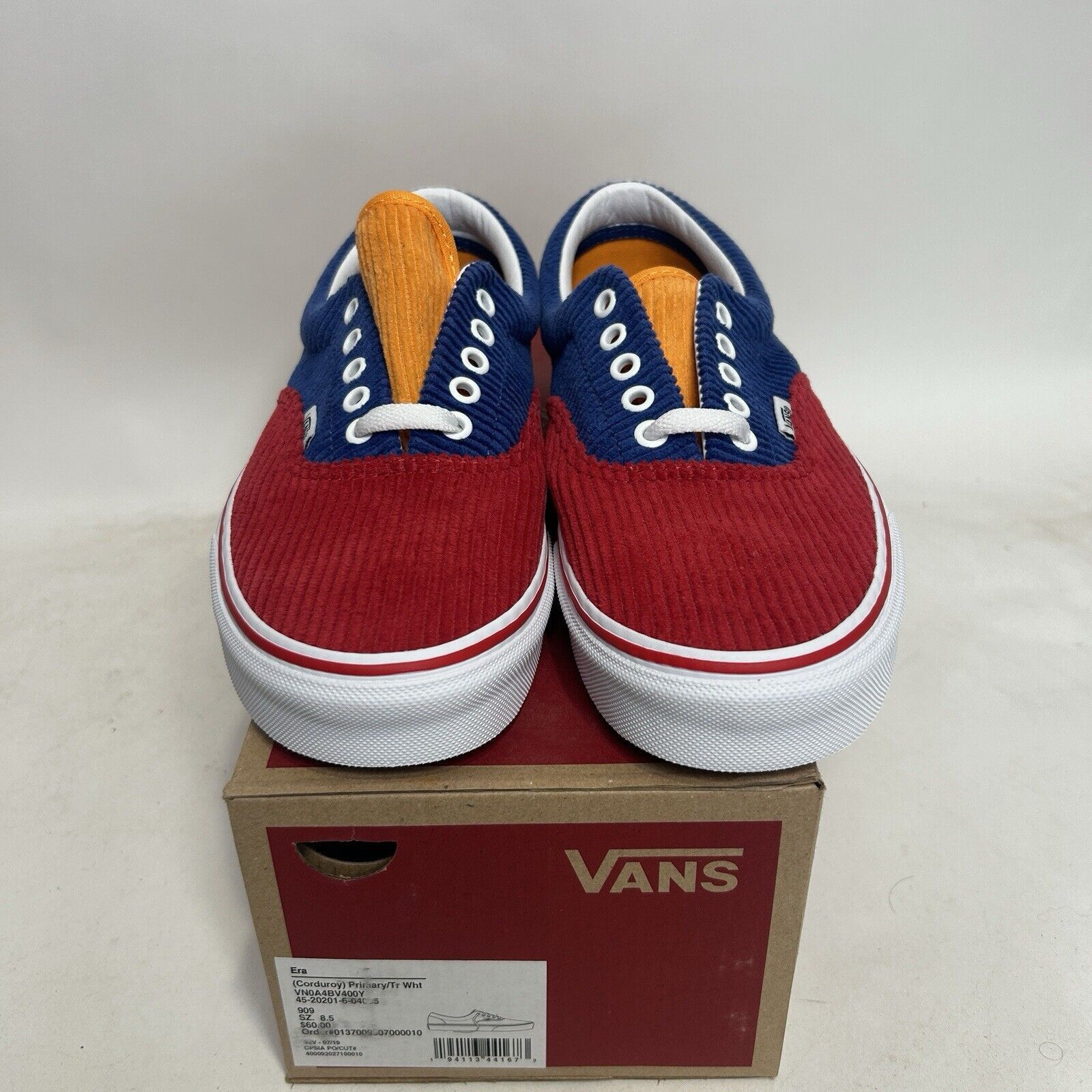 Vans VANS Era Corduroy “Blue Red Yellow” 2024 Size US 8.5 / EU 41-42 - 2 Thumbnail