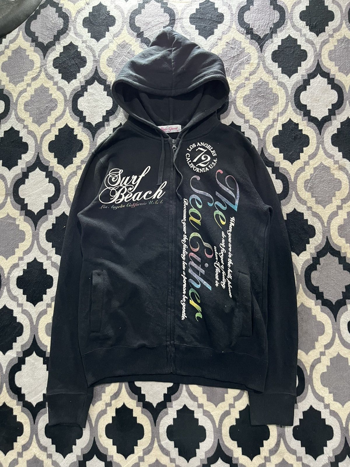 Japanese Brand Rude garret poem multi color hoodie Size US M / EU 48-50 / 2 - 1 Thumbnail