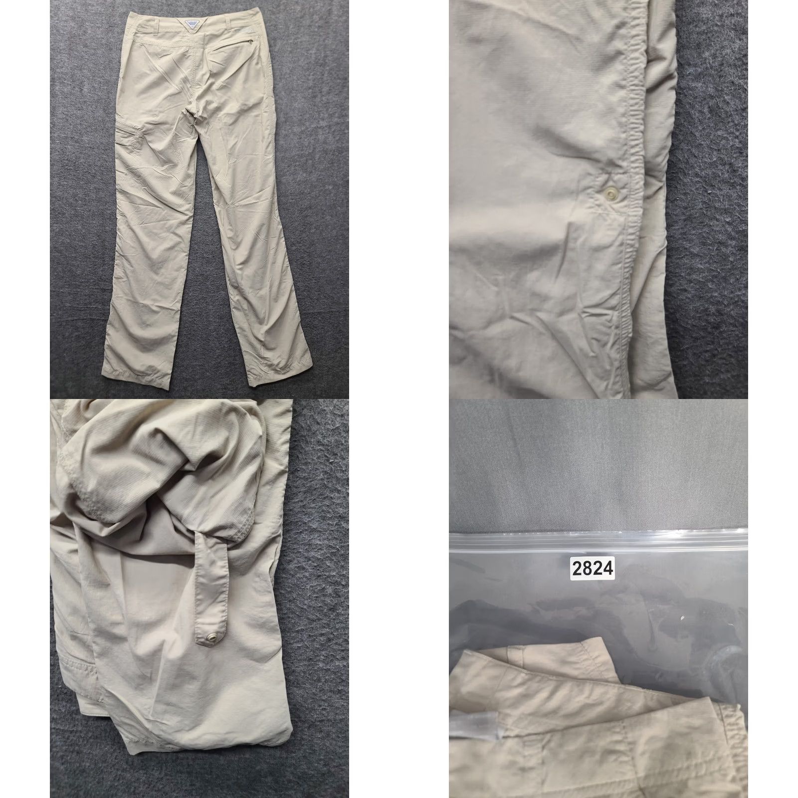 Vintage Columbia PFG Pants Womens 2x31 Relaxed Fit Convertible Roll Up Outdoors Fishing Pants Size 26" / US 2 / IT 38 - 9 Thumbnail