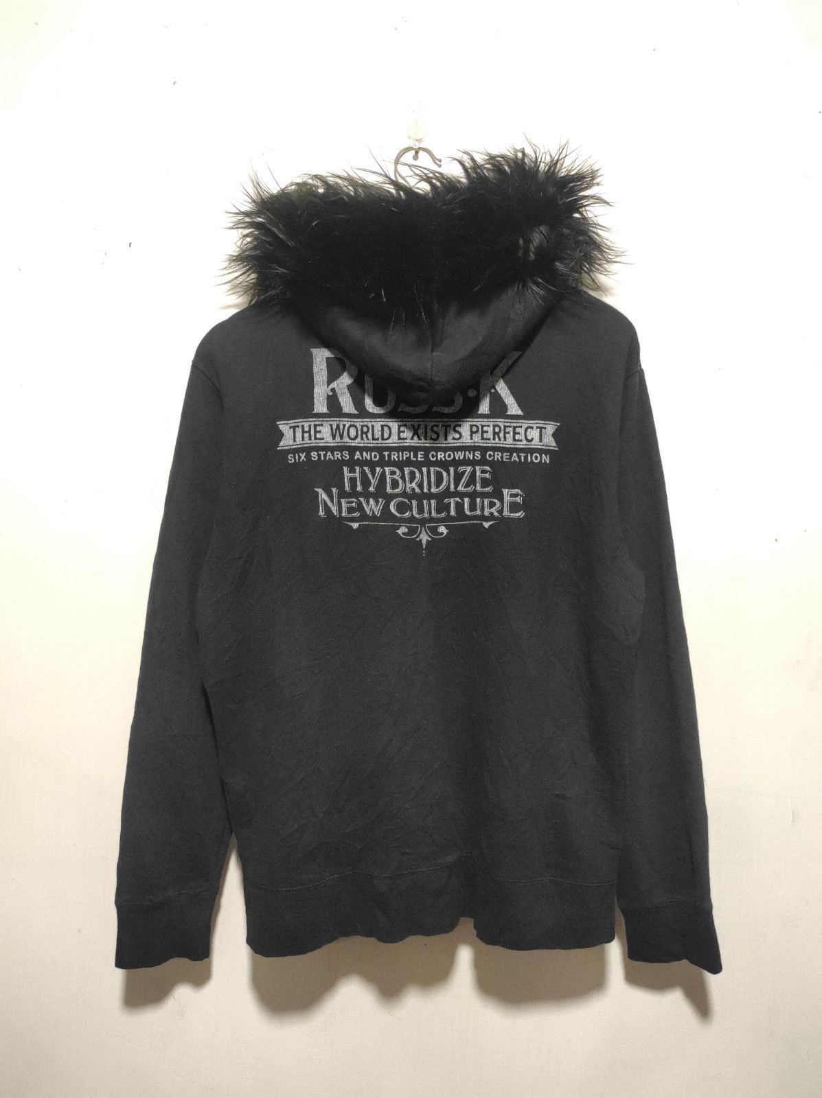 Japanese Brand Russ-K zipper fur hoodie ifsix LGB style Size US M / EU 48-50 / 2 - 12 Thumbnail
