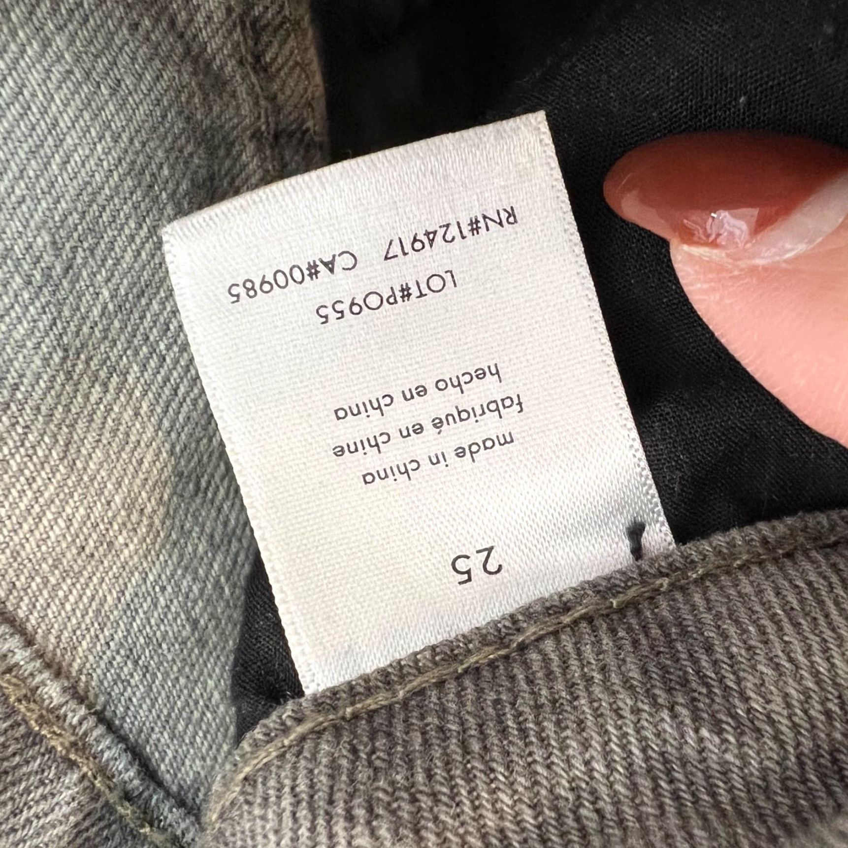 Vintage WeWoreWhat Womens Jeans 25 Distressed Wide-Leg 100% Cotton Taupe Grey Size 42" / US 20 - 4 Thumbnail