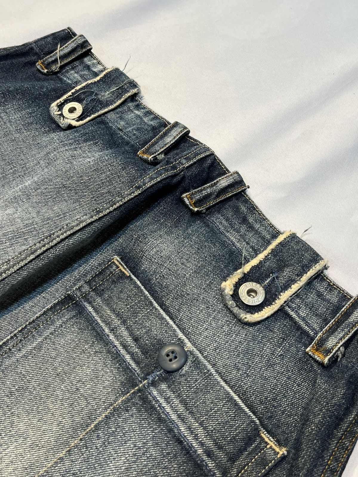 Diesel × Japanese Brand VINTAGE DIESEL Y2K DISTRESSED JEAN DENIM PANTS Size US 28 / EU 44 - 8 Thumbnail
