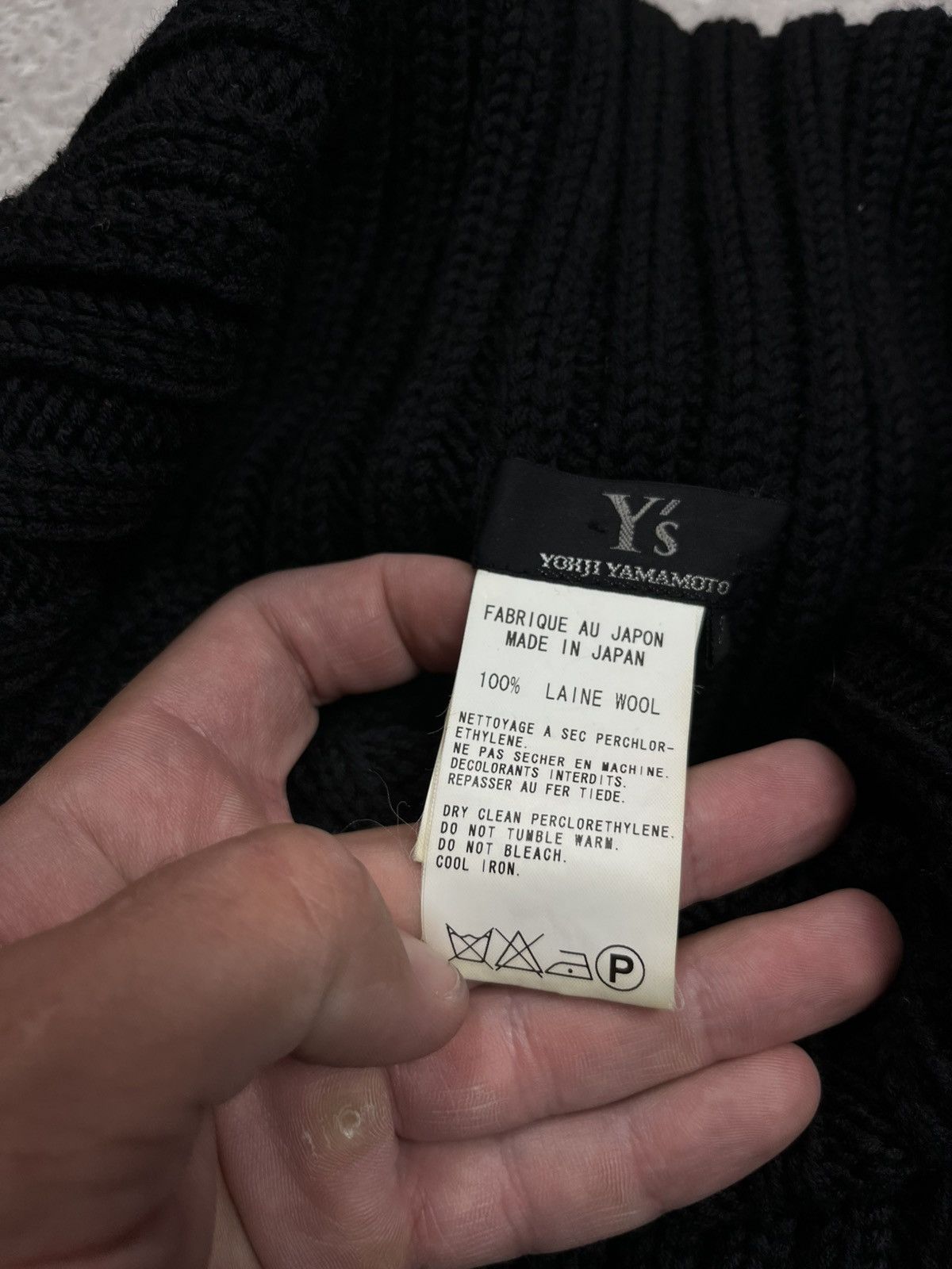 Yohji Yamamoto Y’s Yohji Yamamoto Unisex Heavy Knit Archive Open Sleeve Size US L / EU 52-54 / 3 - 10 Thumbnail