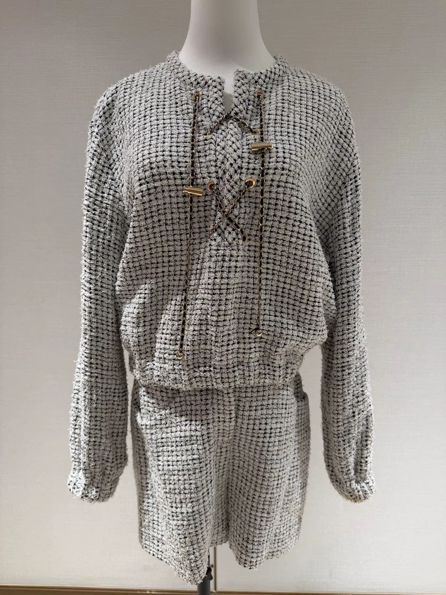 Chanel Chanel 21P Chain Tie Long Sleeve Top Size US S / EU 44-46 / 1 - 1 Thumbnail