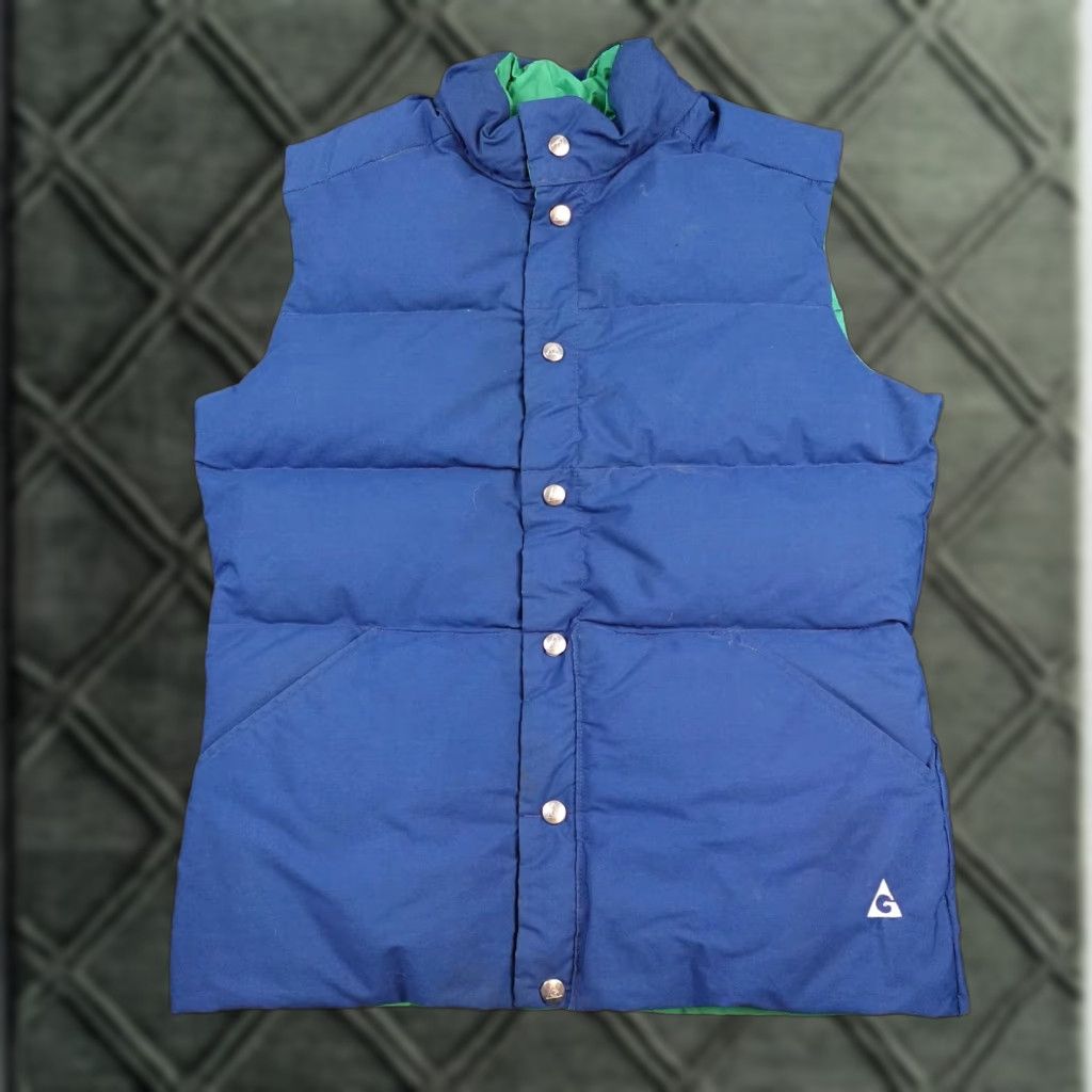 Vintage VINTAGE Gerry Vest Mens Medium Blue Reversible Puffer Made USA Style 6412 Size US M / EU 48-50 / 2 - 1 Thumbnail