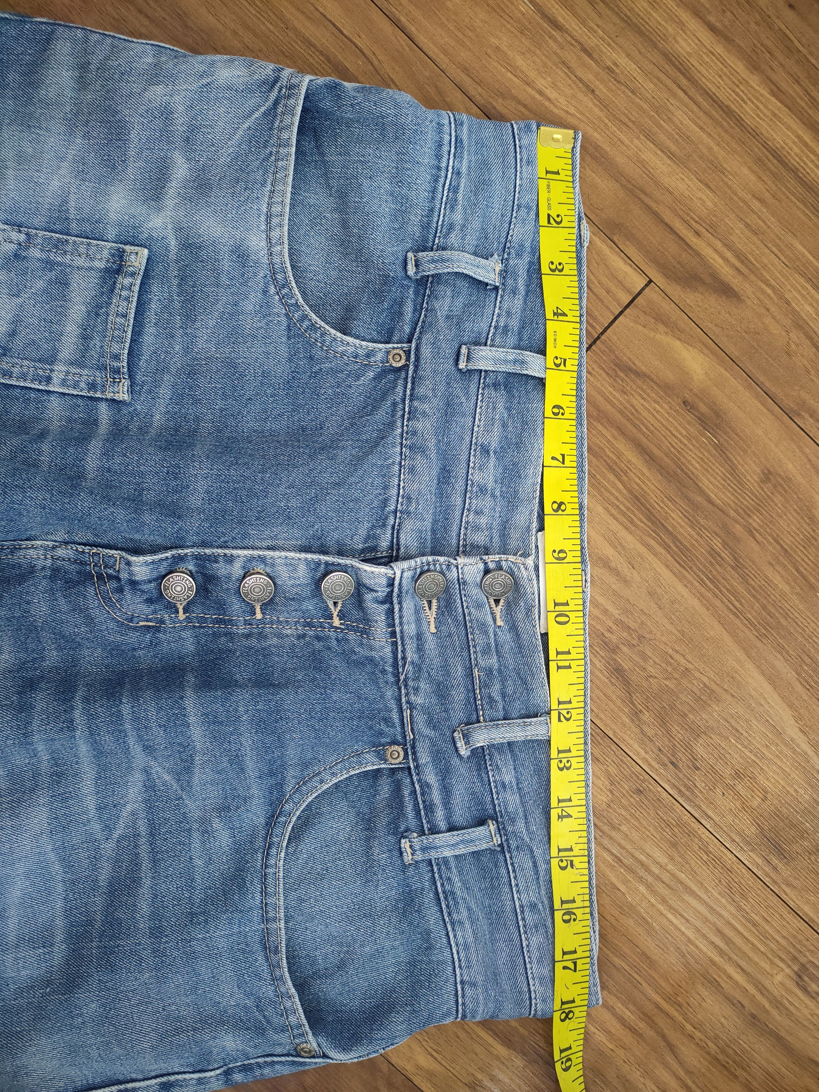 Japanese Brand × Jean × Seditionaries VINTAGE AND IT FLY BUTTON FADED JEANS DENIM PANTS Size US 36 / EU 52 - 9 Thumbnail