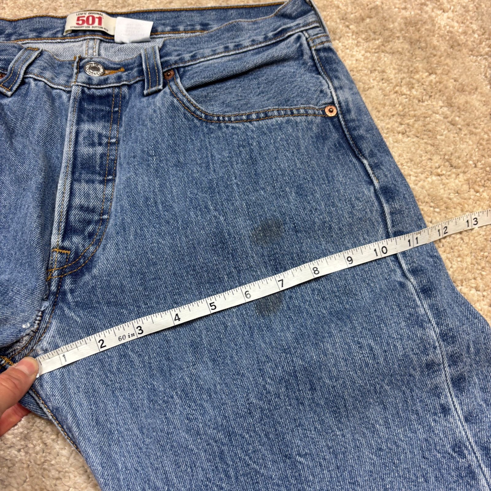 Levi's × Vintage Vintage Levi's 501 Straight Leg Button Fly Jeans Men's 32x34 Size US 32 / EU 48 - 9 Thumbnail