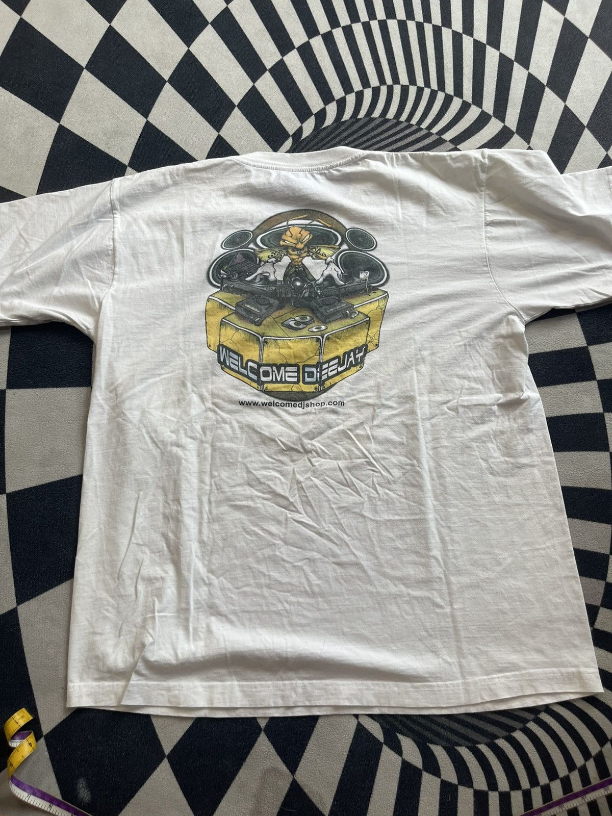 Vintage VTG Valento Welcome Deejay Rave Tee Cyber Y2K XL Size US XL / EU 56 / 4 - 4 Thumbnail