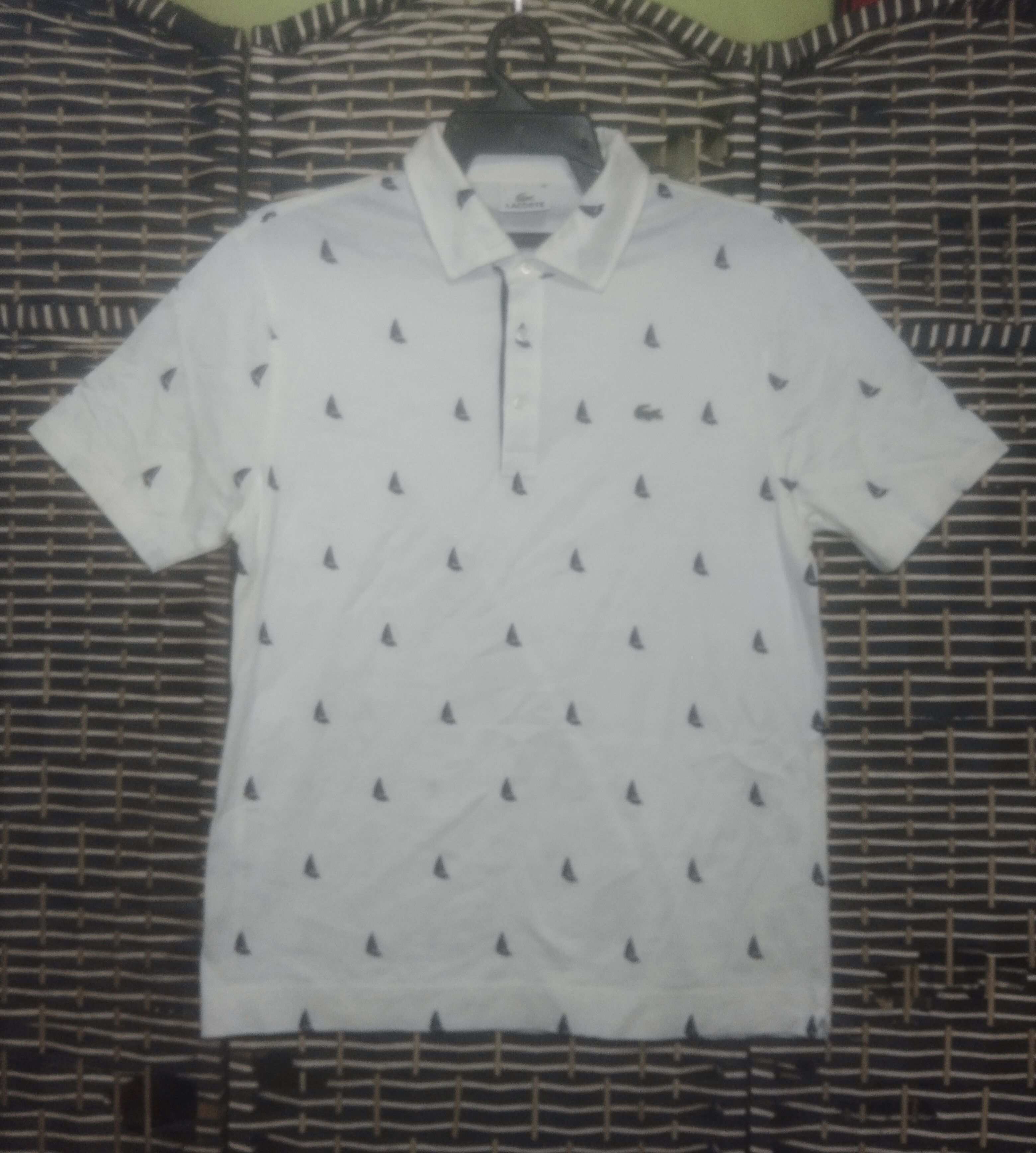 Lacoste Slim fit Lacoste sailboat printed polo shirt Size US M / EU 48-50 / 2 - 2 Thumbnail