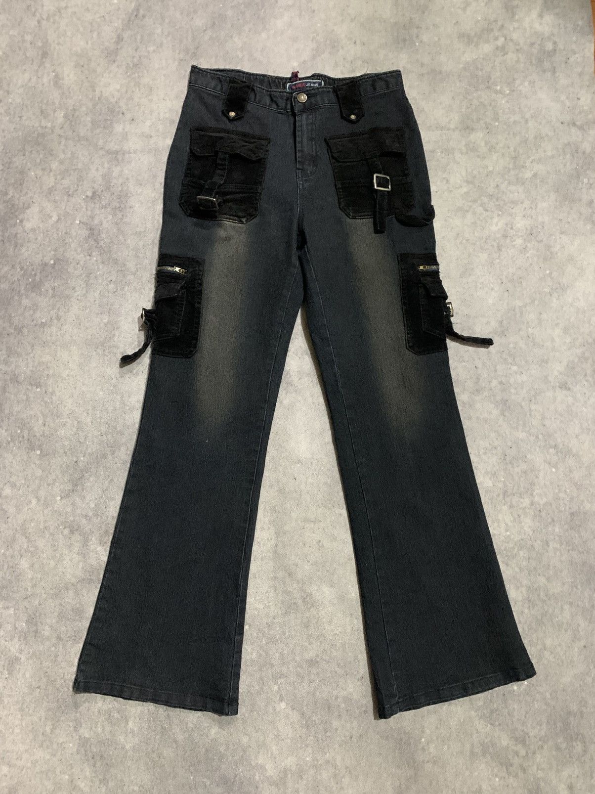 Other Flared jeans multi pocket cargo x if six was nine x vintage Size US 29 - 1 Thumbnail