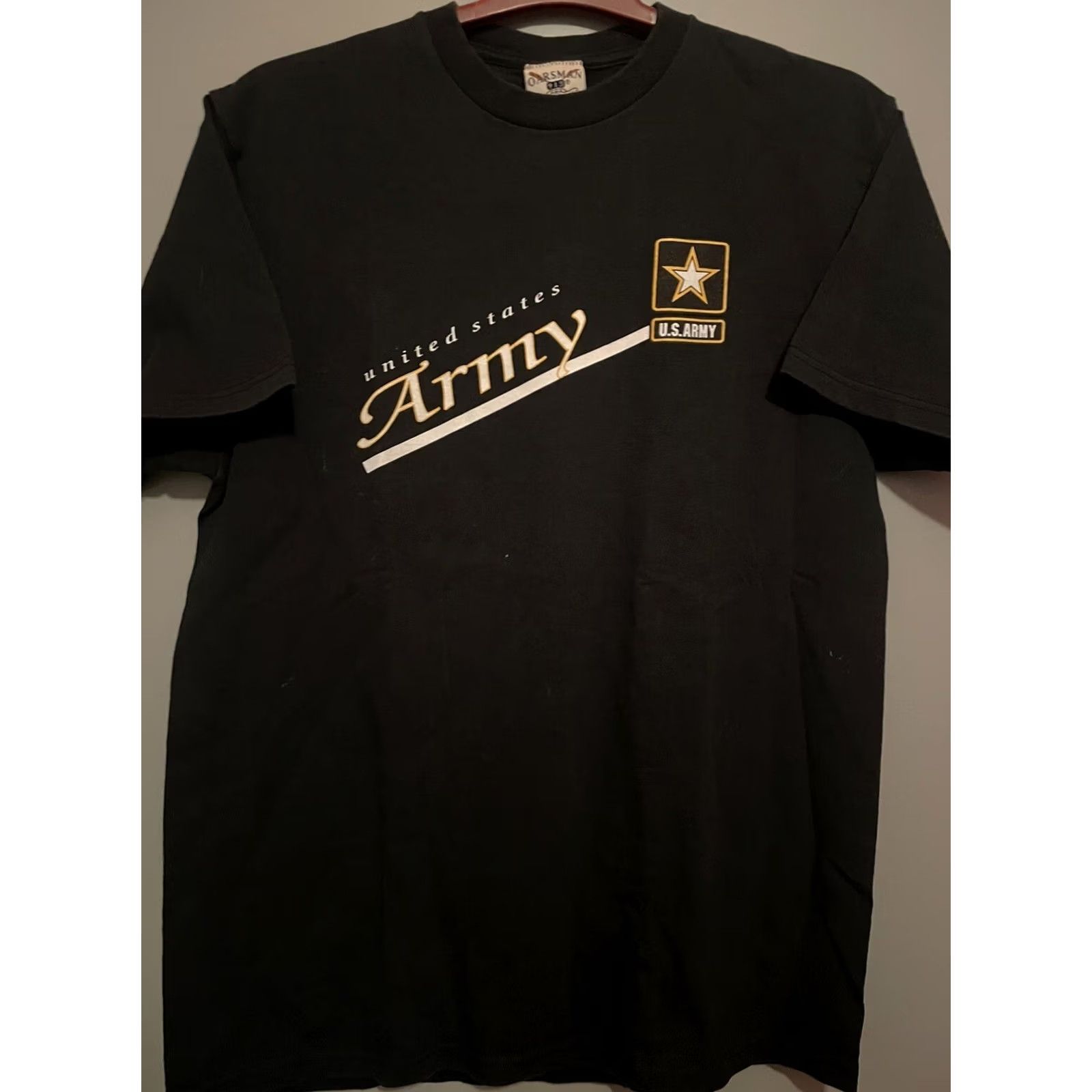Vintage Vintage 90s United States Army Shirt Cotton Black Medium Oarsman Graphic 90s Size US L / EU 52-54 / 3 - 2 Thumbnail