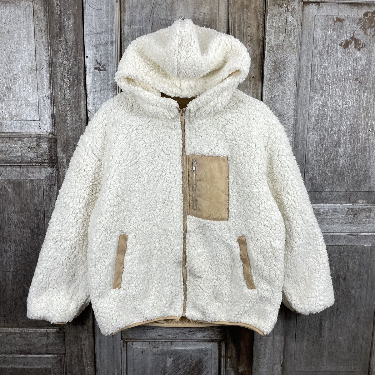 Japanese Brand × Uniqlo × Vintage Vintage Japanese Brand Sherpa Jackets Size US L / EU 52-54 / 3 - 1 Thumbnail