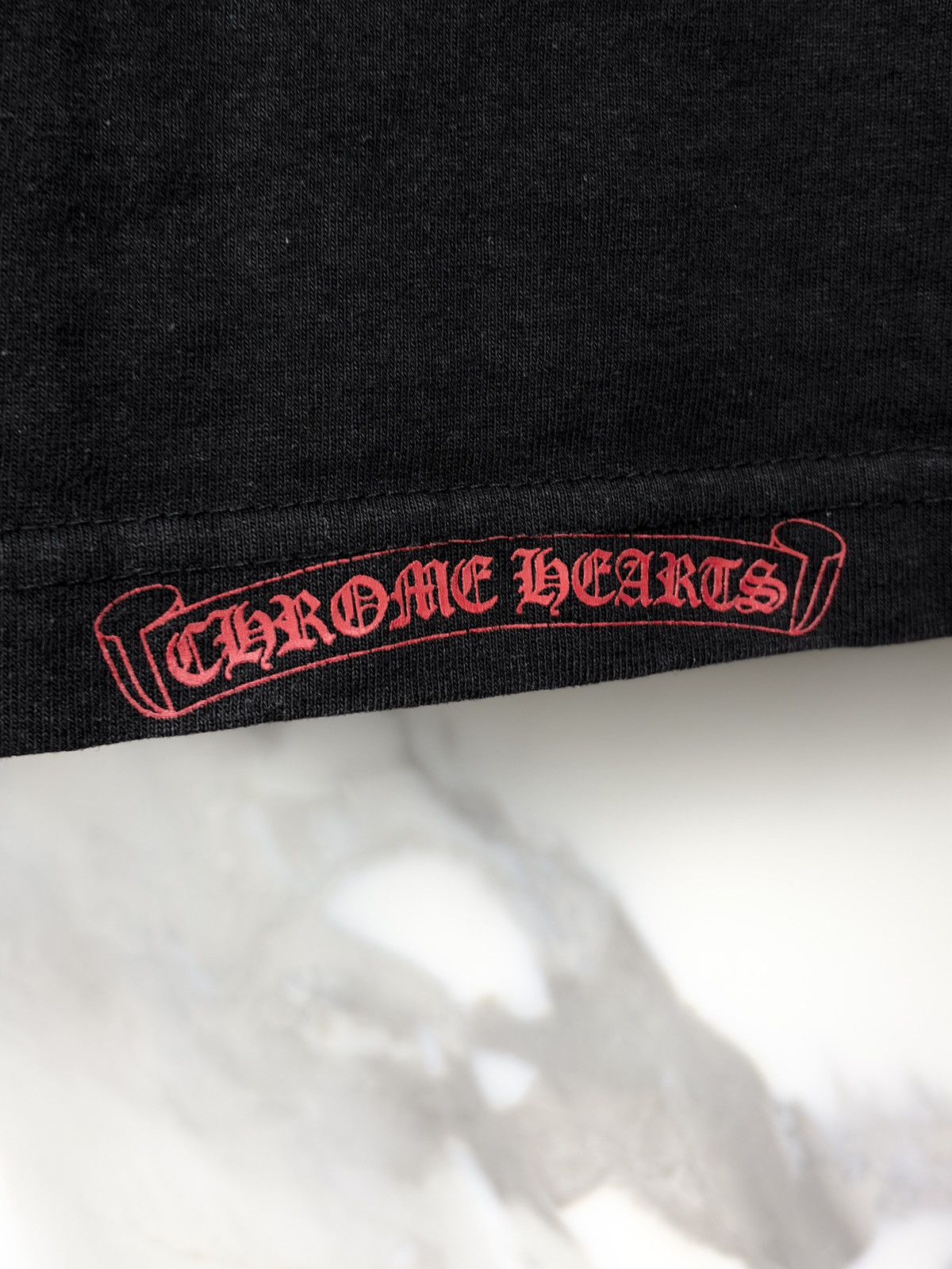 Chrome Hearts Chrome Hearts Vintage Red Spellout Sleeve Longsleeve Tshirt Size US XL / EU 56 / 4 - 9 Thumbnail
