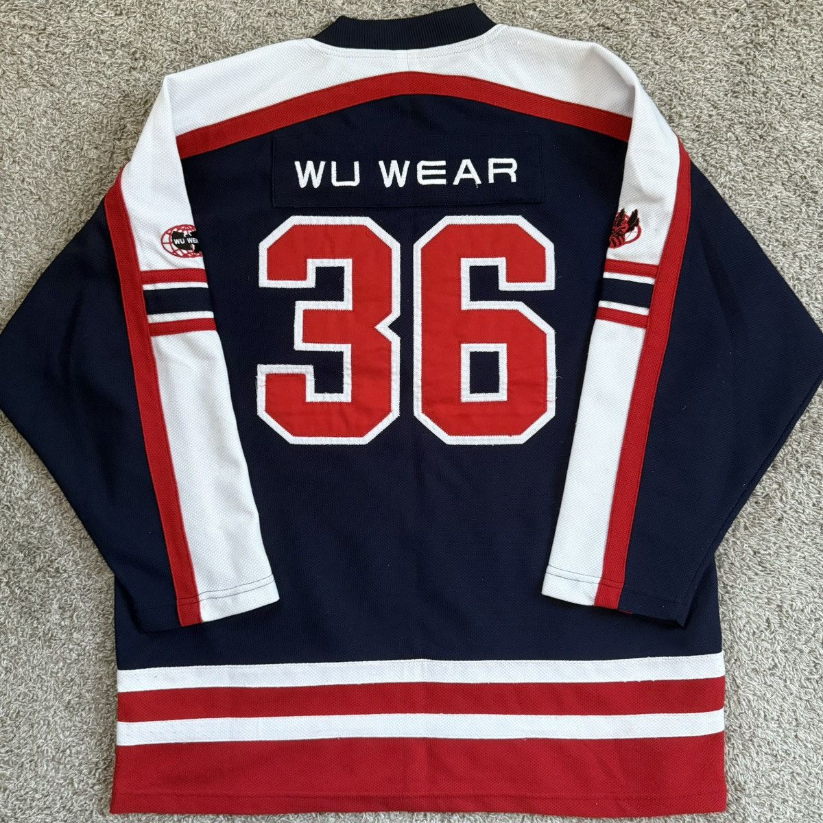 Wu-Tang Clan 🔴Wu-Wear Jersey Size XL Hockey Wu-Tang Clan 36 Rare Raekwon Size US XL / EU 56 / 4 - 3 Thumbnail