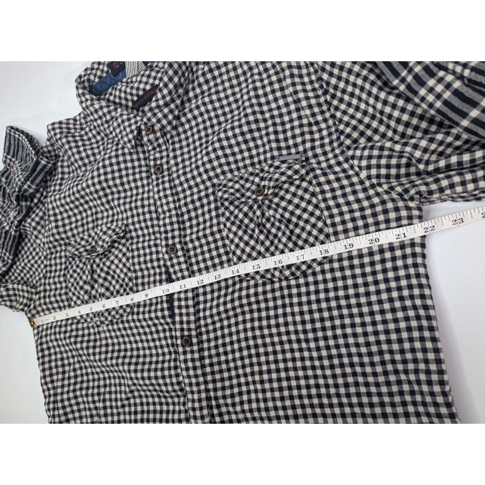 Zanerobe Zanerobe Button-Up Shirt Plaid Flannel Long Sleeve Men XL Beige Houndstooth Lining Luxury? (avoid extra) Size US XL / EU 56 / 4 - 6 Thumbnail