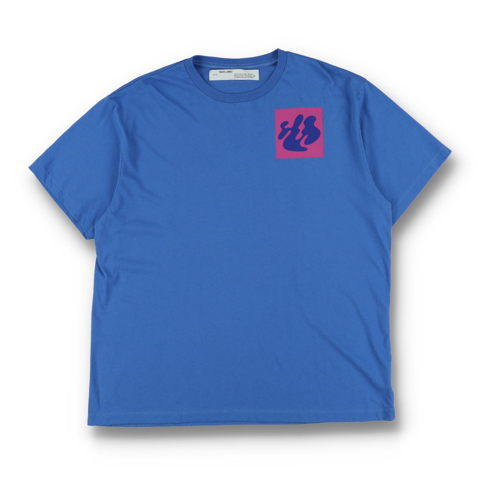 Off-White Blue Abstract Logo Oversized T-Shirt Size US M / EU 48-50 / 2 - 1 Thumbnail