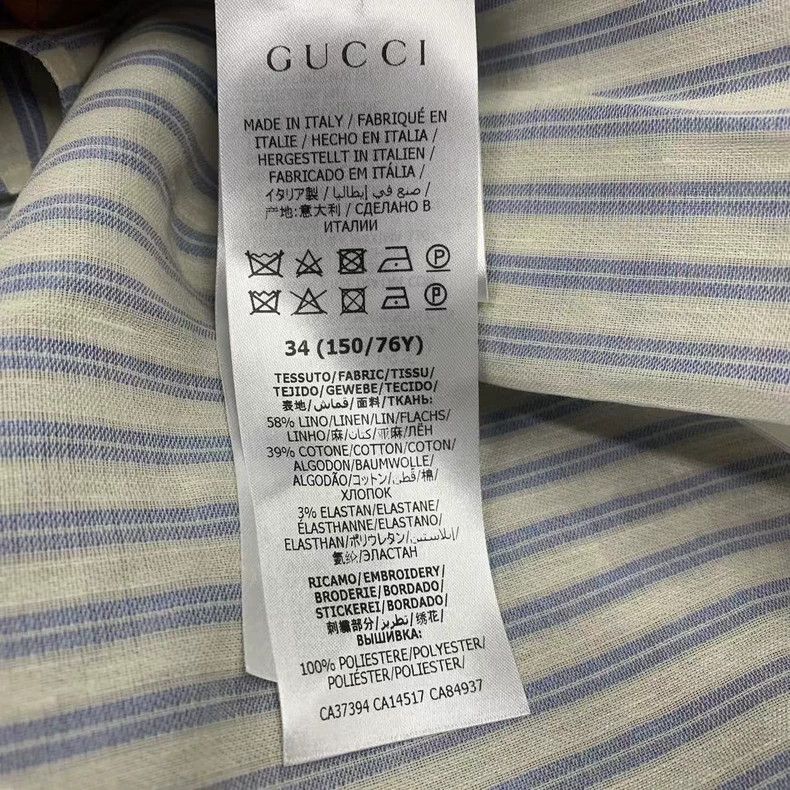 Gucci Gucci Size 34 Striped three-quarter sleeve shirt 2503-Next Size US XXS / EU 40 - 5 Thumbnail