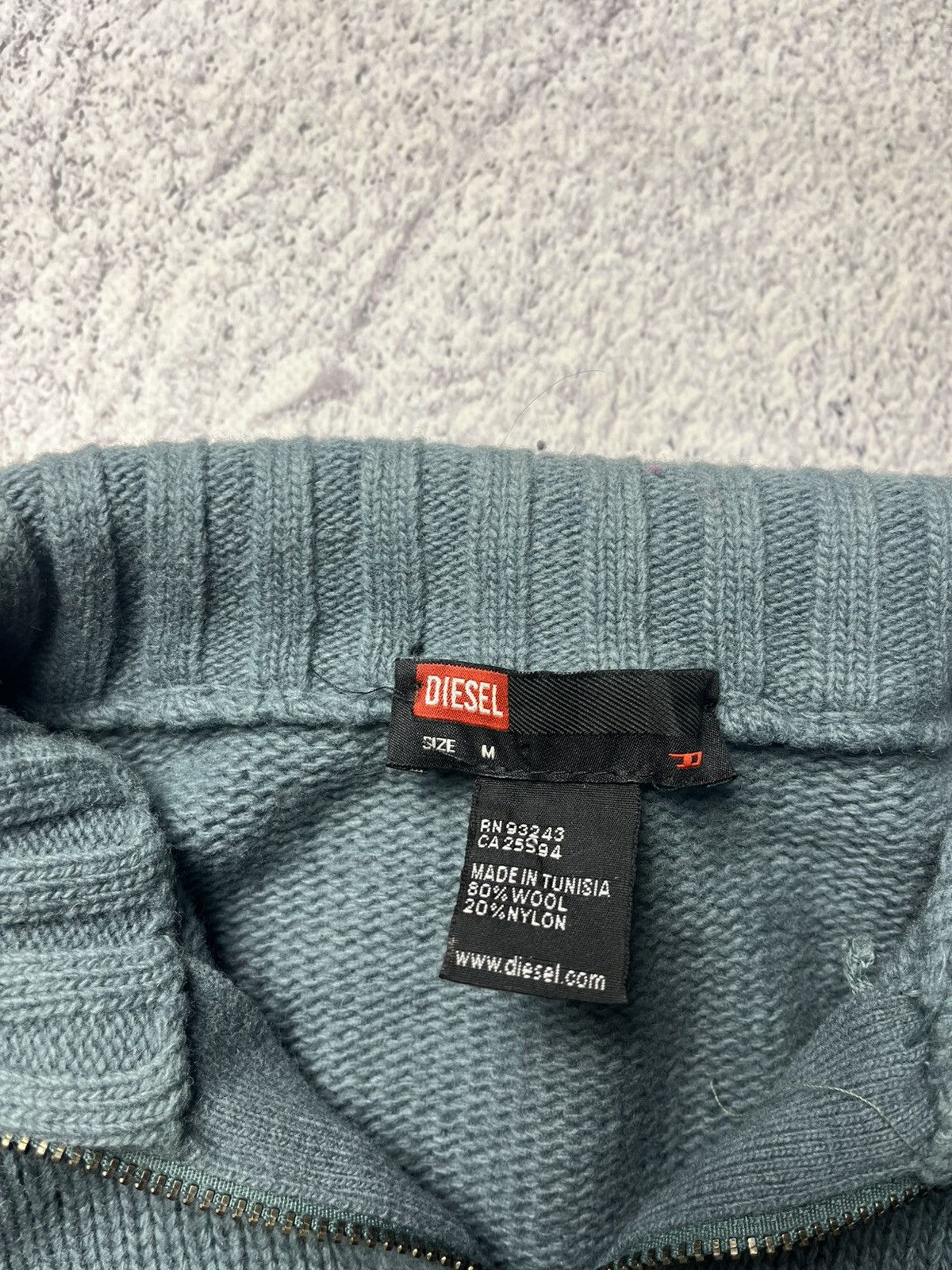 Diesel Vintage Diesel Zip Up Sweater Mini Logo Y2K Size US M / EU 48-50 / 2 - 10 Thumbnail