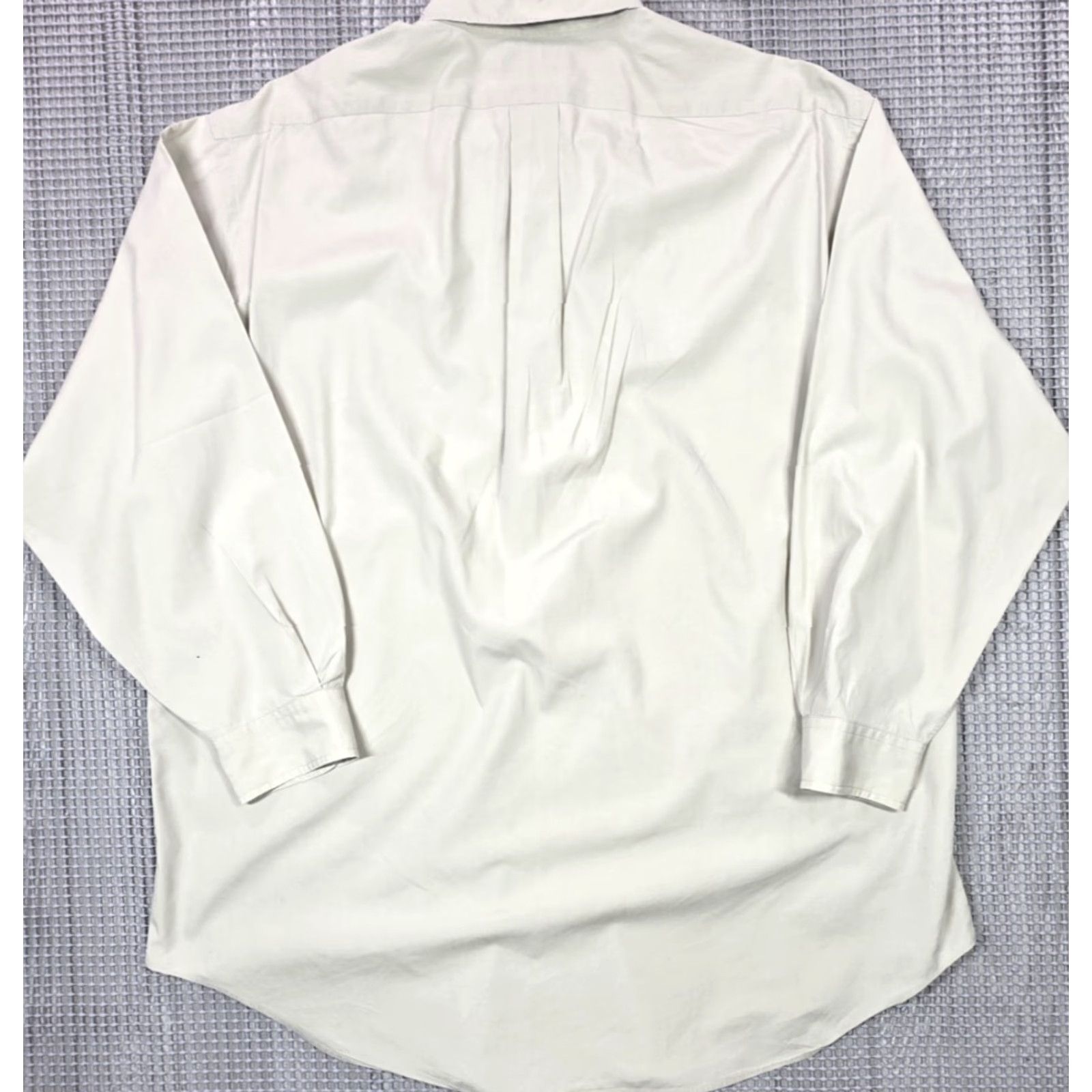 Polo Ralph Lauren Polo Ralph Lauren Beige Button-Up Shirt 17-32/33 Long Sleeve OCBD Oxford Yarmouth Mens Shirt Size US XL / EU 56 / 4 - 7 Thumbnail