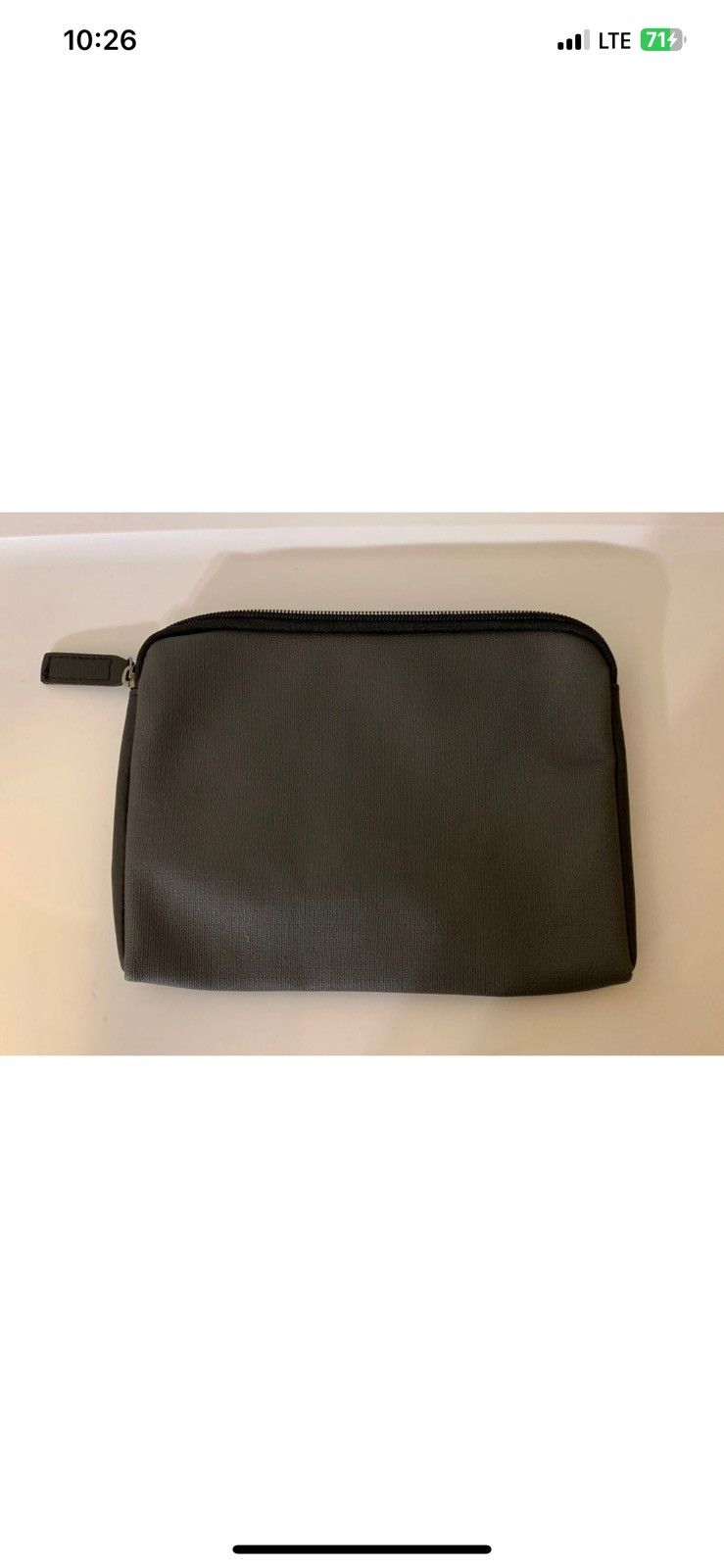 Tumi TUMI For Delta Small Zip Travel Case Toiletry Bag Black Grey Size ONE SIZE - 8 Thumbnail